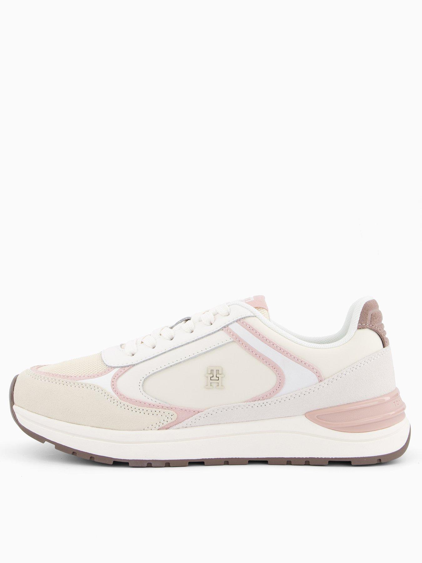 Tommy Hilfiger Fashion Runner Trainers - Cream/Light Pink