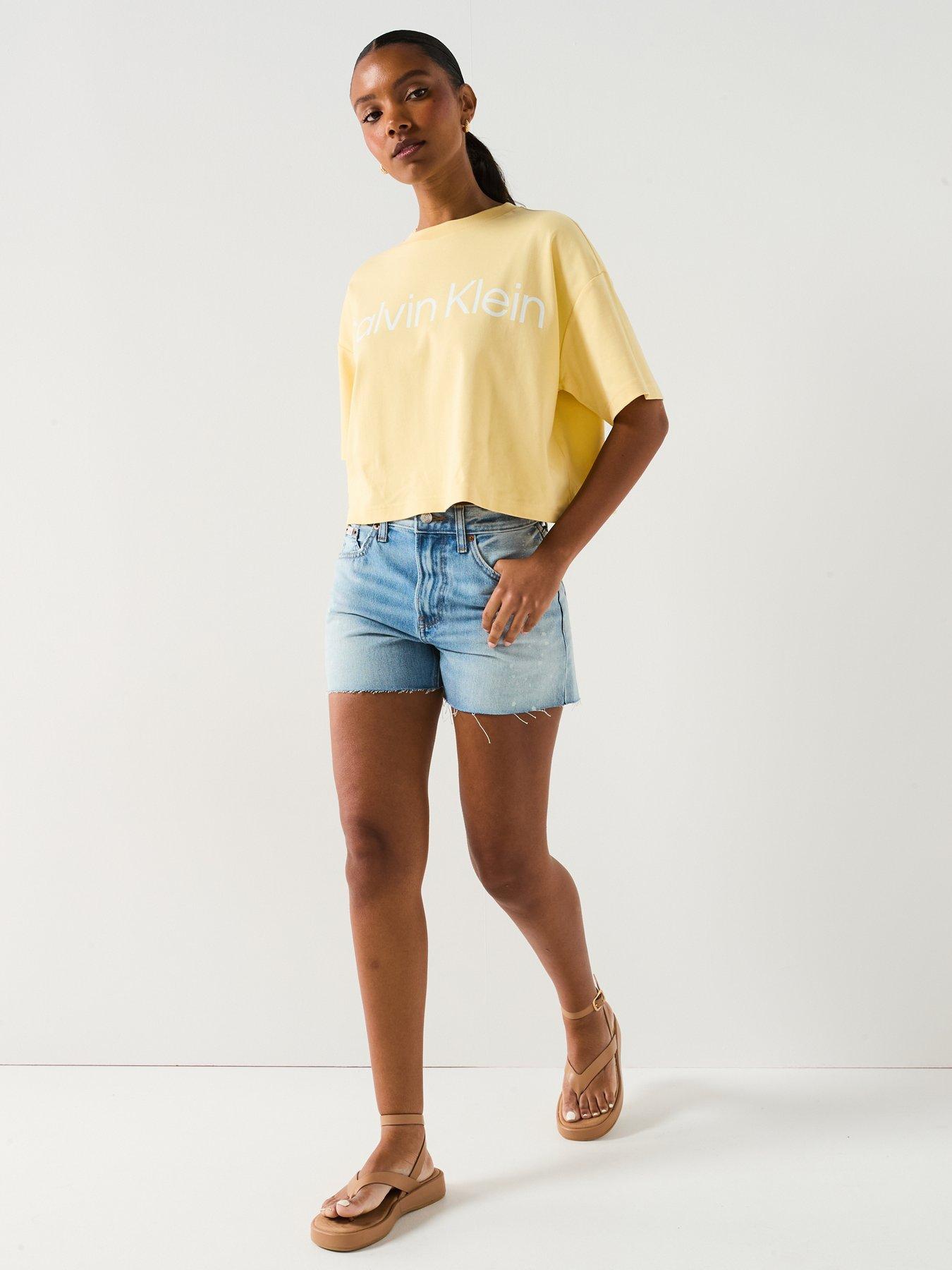 Image 3 of 5 of Calvin Klein Jeans Calvin Klein Jeans Denim Shorts - Light Denim