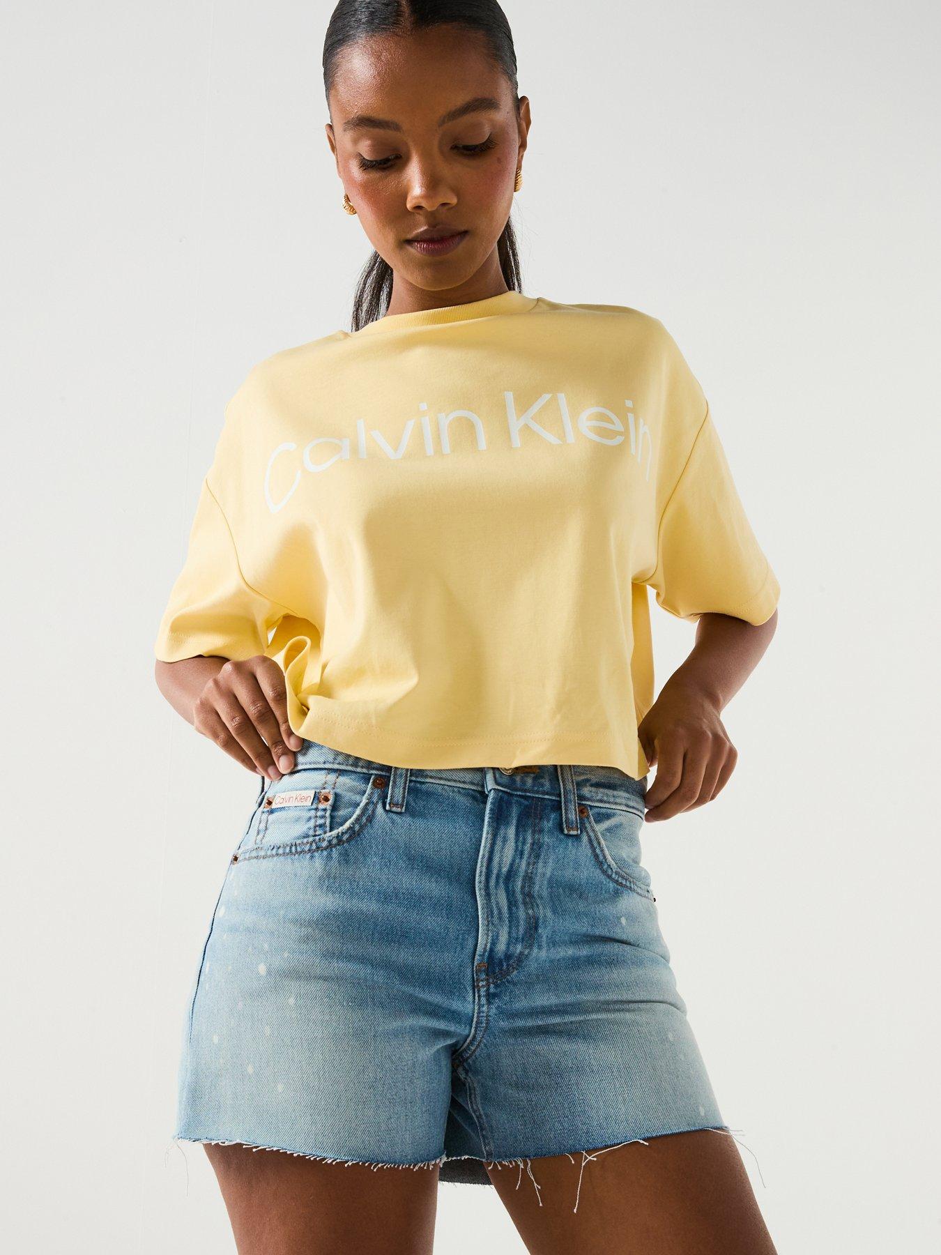 Image 4 of 5 of Calvin Klein Jeans Calvin Klein Jeans Denim Shorts - Light Denim