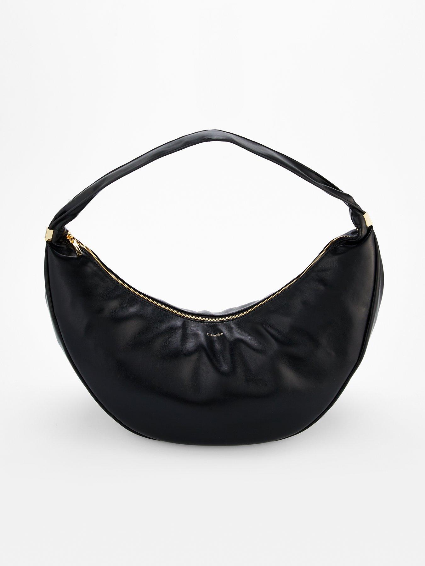 Calvin Klein Large Crescent Shoulder Bag  &  Black
