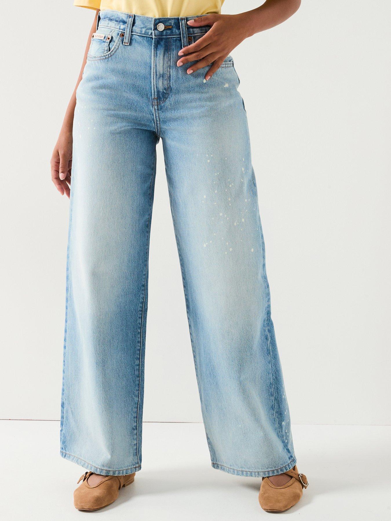 Calvin Klein Jeans The Wide Leg Rainy Jeans - Blue