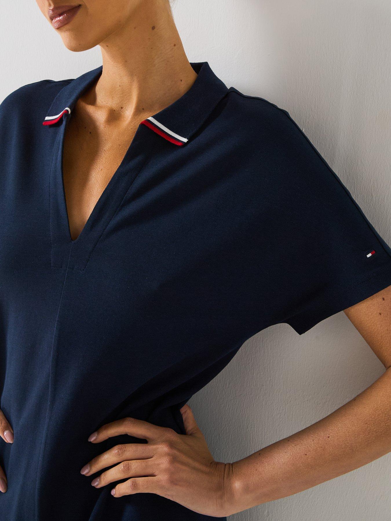 tommy-hilfiger-slim-mini-polo-dress-navydetail
