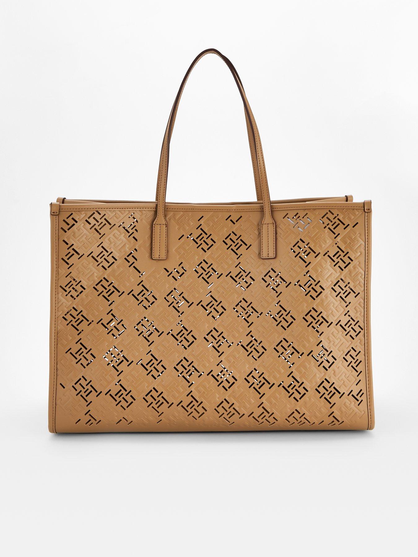 Tommy Hilfiger Tote Monogram Bag - Beige