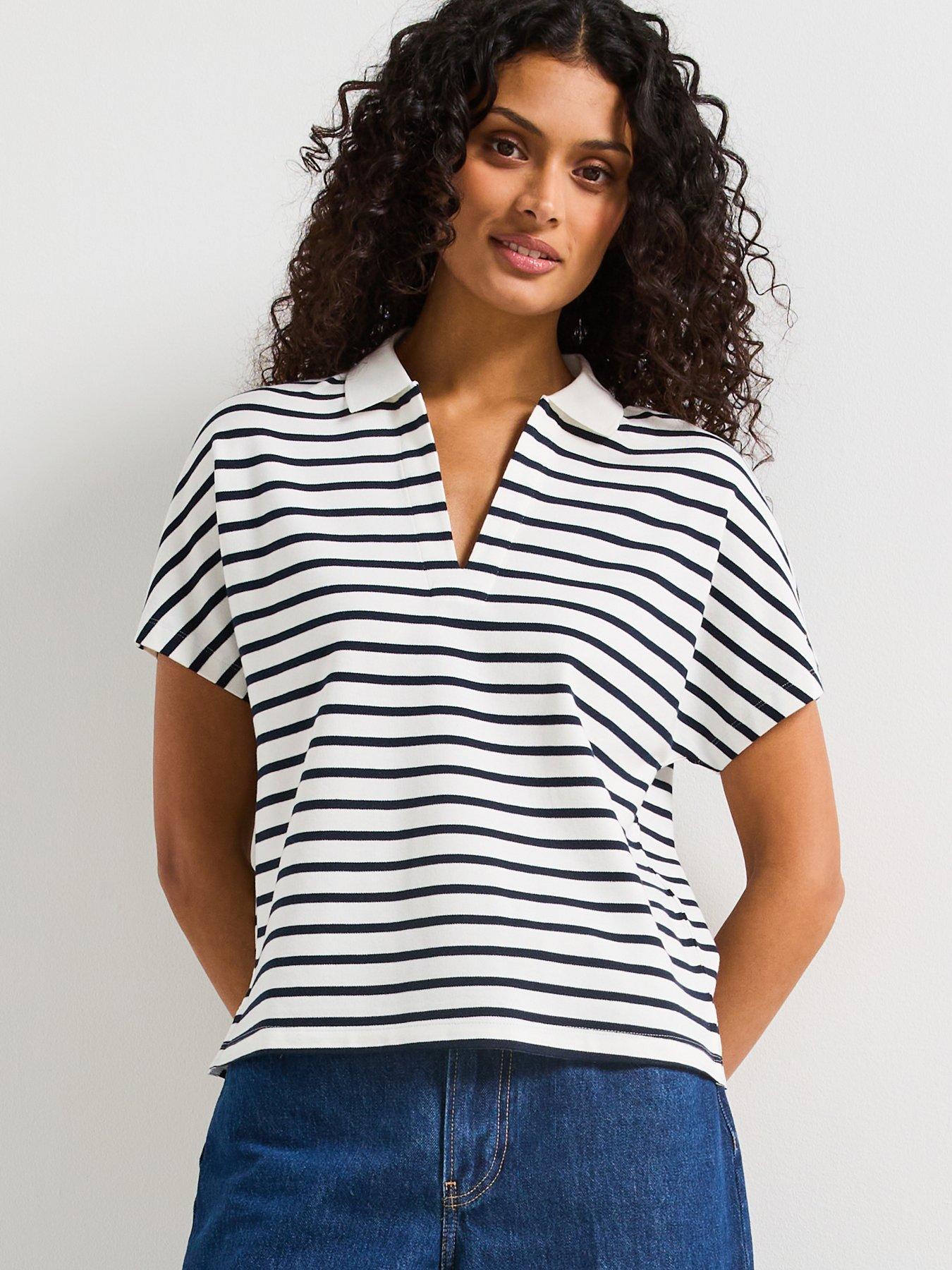 tommy-hilfiger-short-sleeve-striped-polo-t-shirt-whiteoutfit
