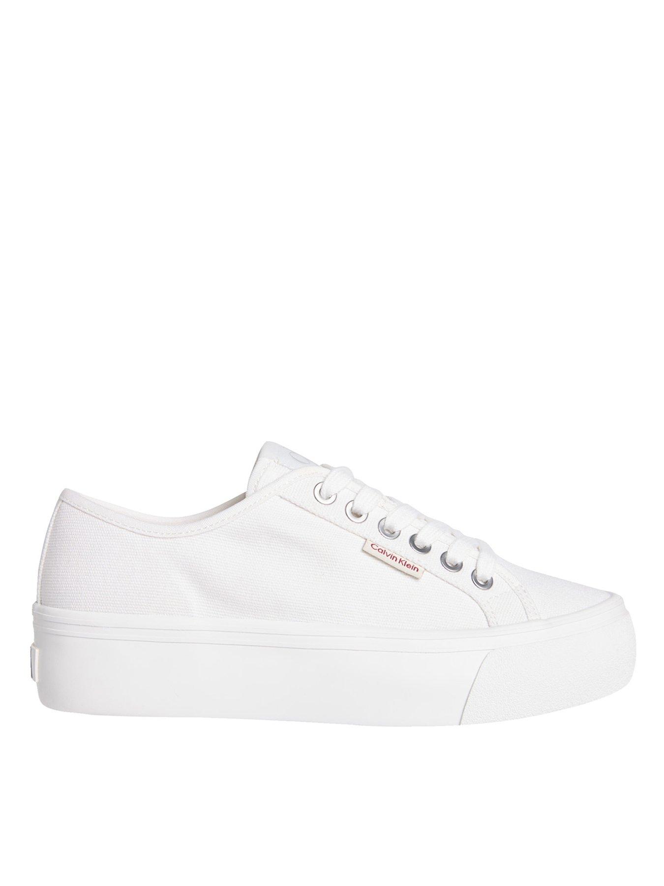 Calvin Klein Platform Ck Trainer - White
