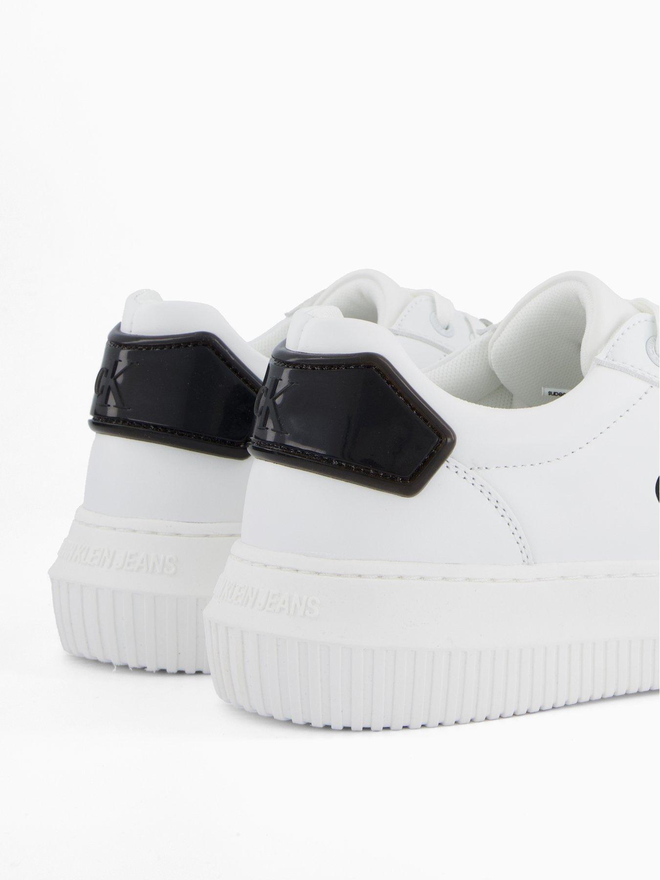 Image 6 of 7 of Calvin Klein Chunky Leather Ck Trainer &amp; White/black