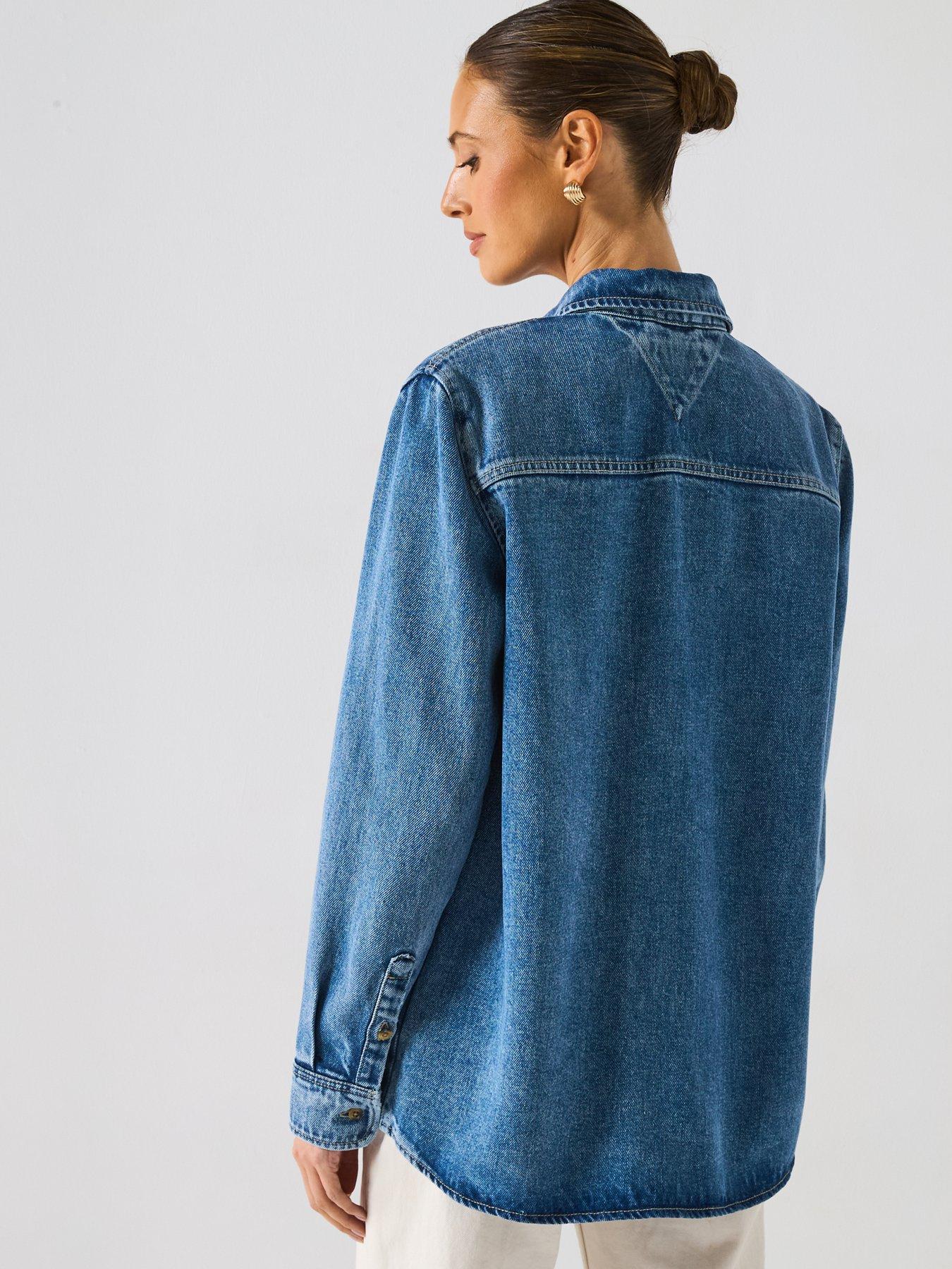 tommy-hilfiger-denim-lana-shirt-bluestillFront