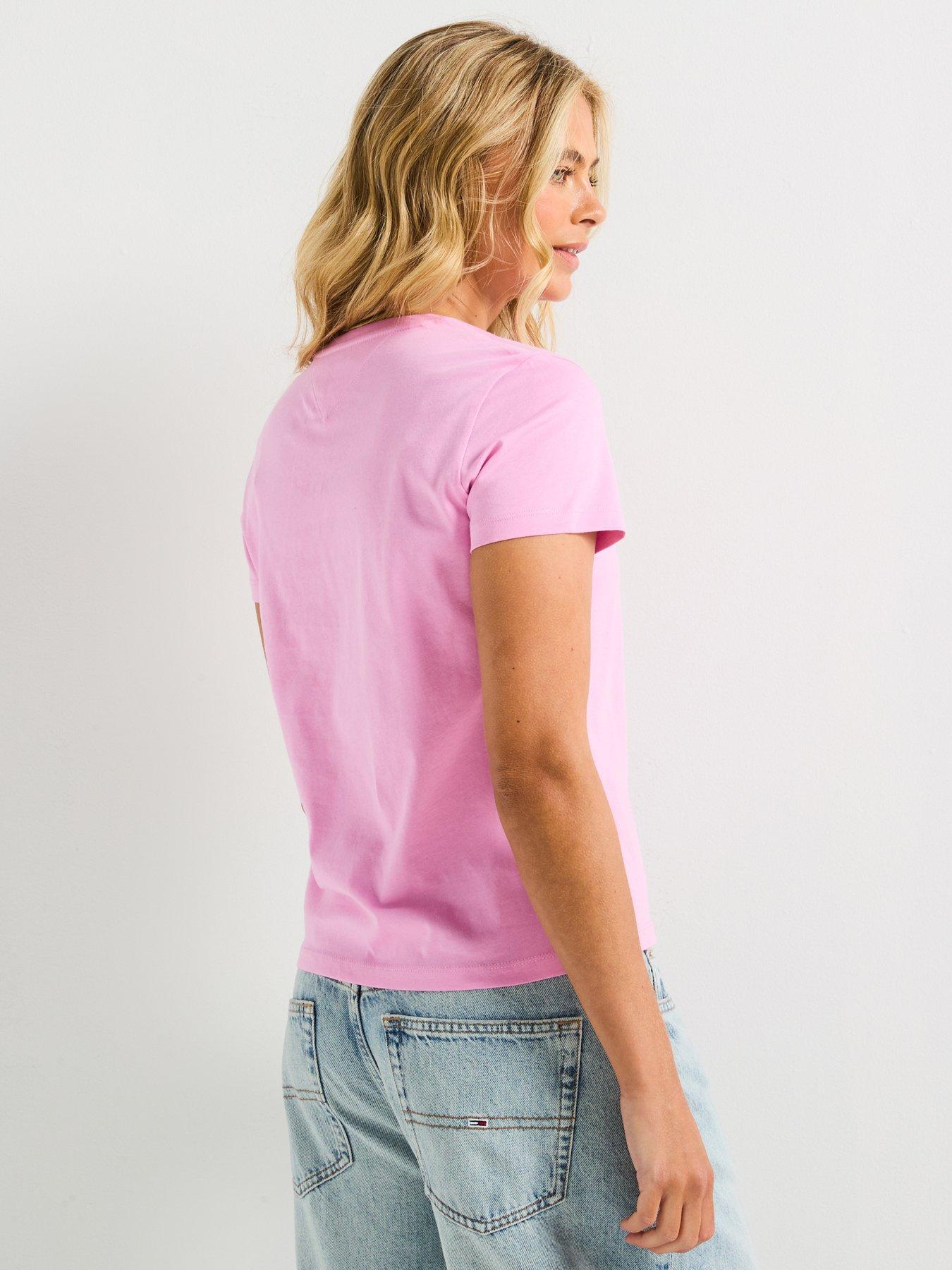 tommy-jeans-gradient-flag-short-sleeve-t-shirt-pinkstillFront