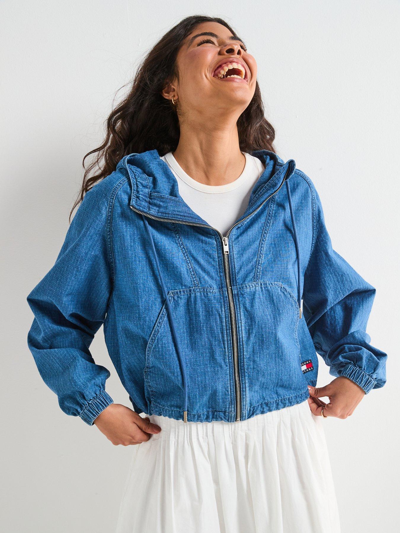 Image 4 of 6 of Tommy Jeans Zip Through Ripstop Jkt Ci8050 - Blue