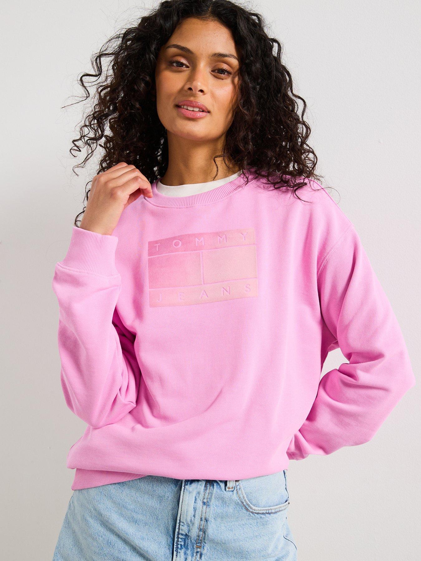Tommy Jeans Regular Logo Sweatshirt - Pink