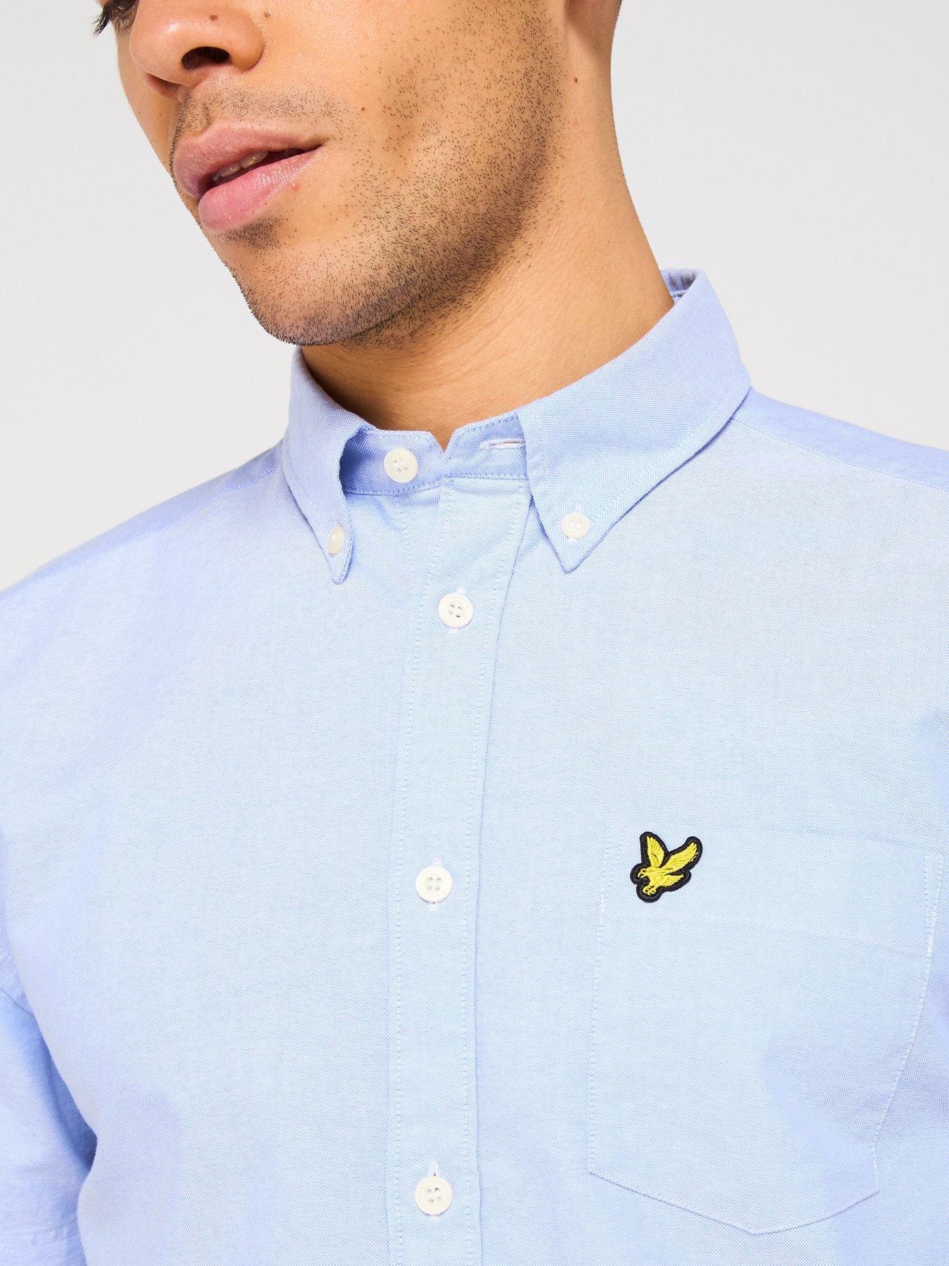 lyle-scott-oxford-short-sleeve-shirt-light-blueoutfit