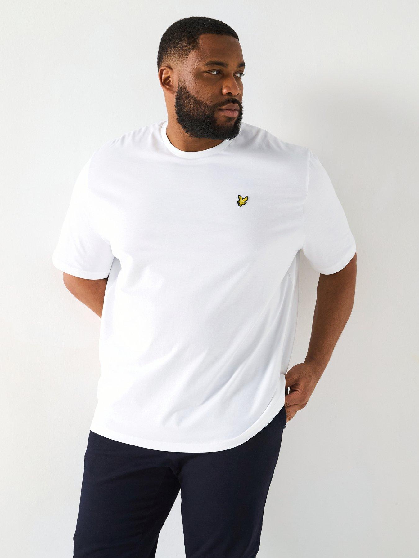 Lyle & Scott Big Tall Plain T-Shirt - White