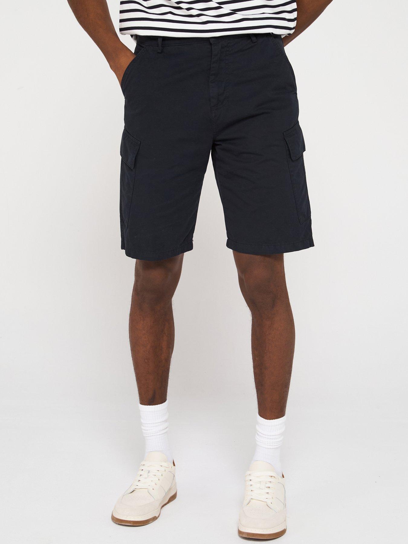 Image 1 of 6 of Lyle & Scott Cargo Shorts - Black