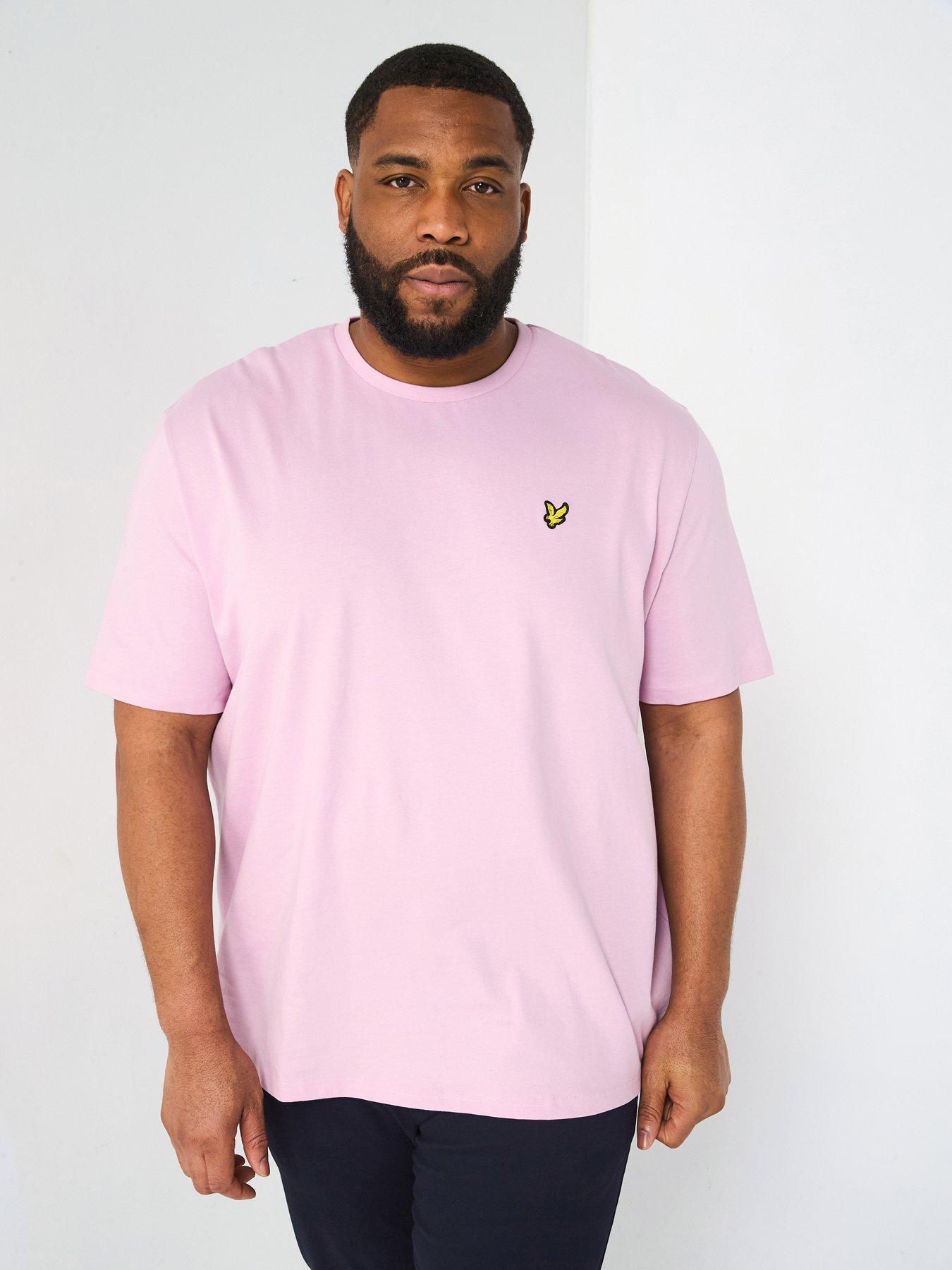Image 1 of 4 of Lyle & Scott Big Tall Plain T-Shirt - Pink