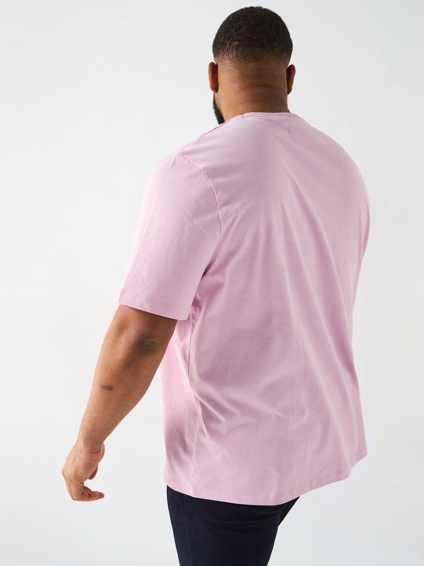 Image 2 of 4 of Lyle & Scott Big Tall Plain T-Shirt - Pink