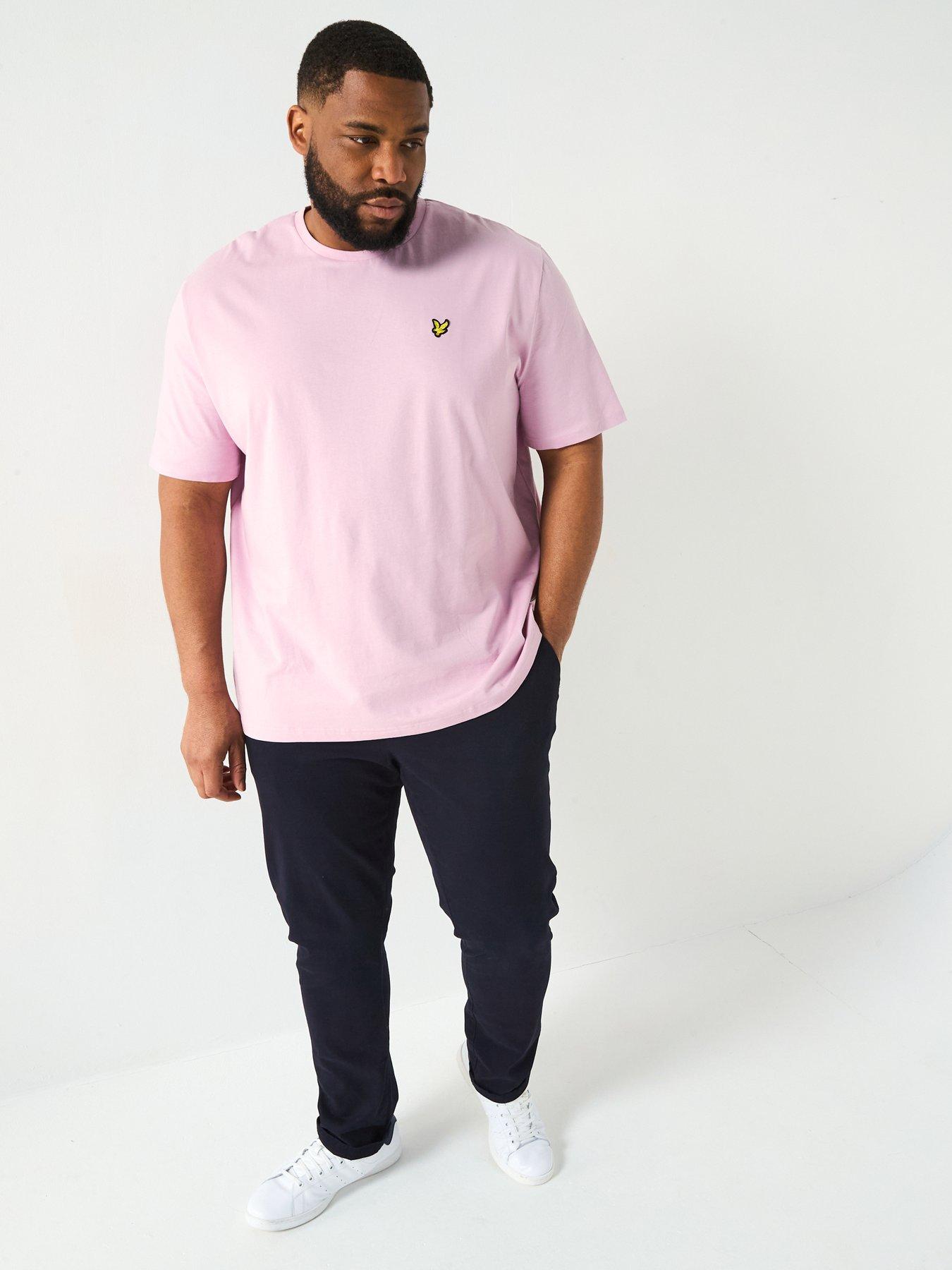 Image 3 of 4 of Lyle & Scott Big Tall Plain T-Shirt - Pink