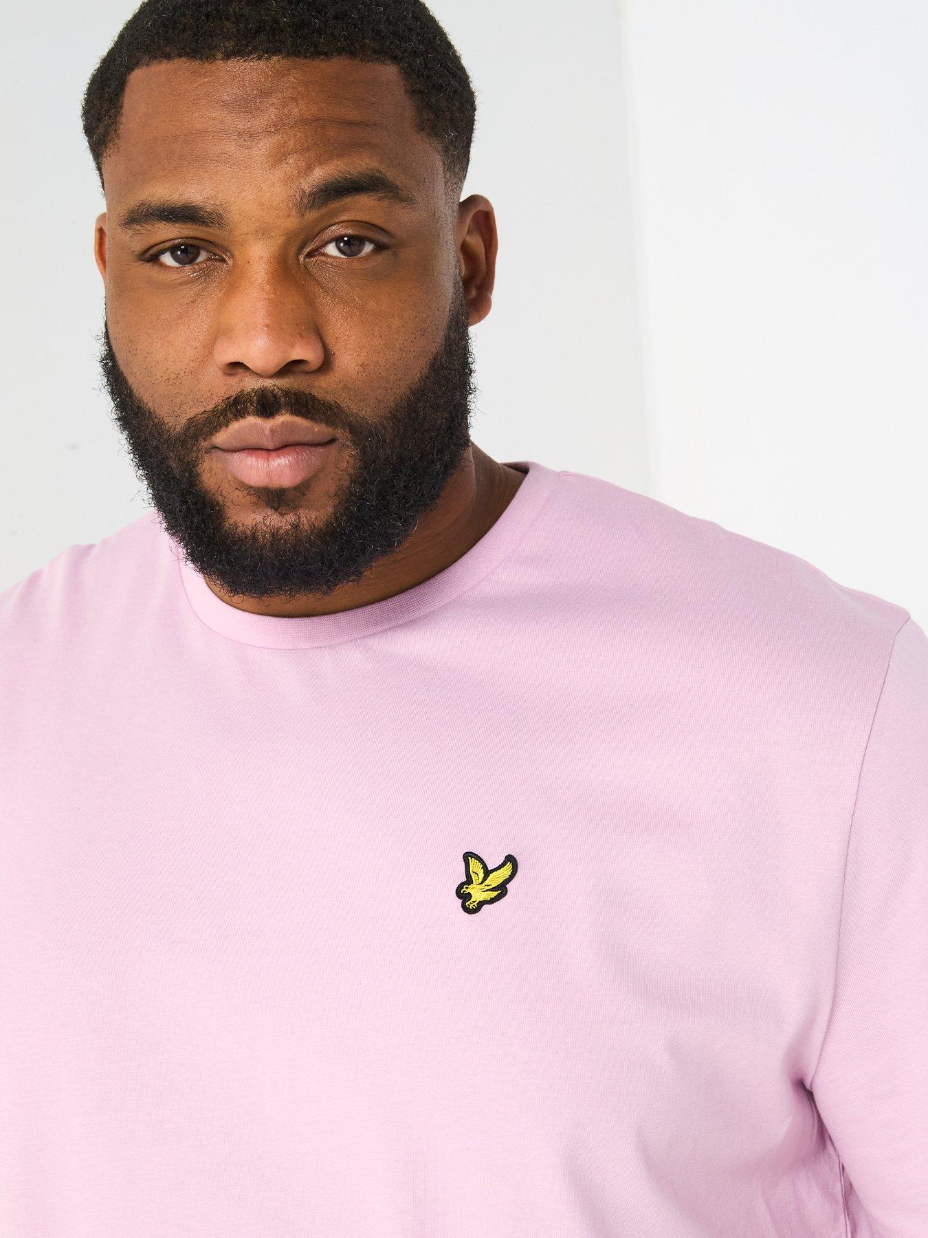 Image 4 of 4 of Lyle & Scott Big Tall Plain T-Shirt - Pink
