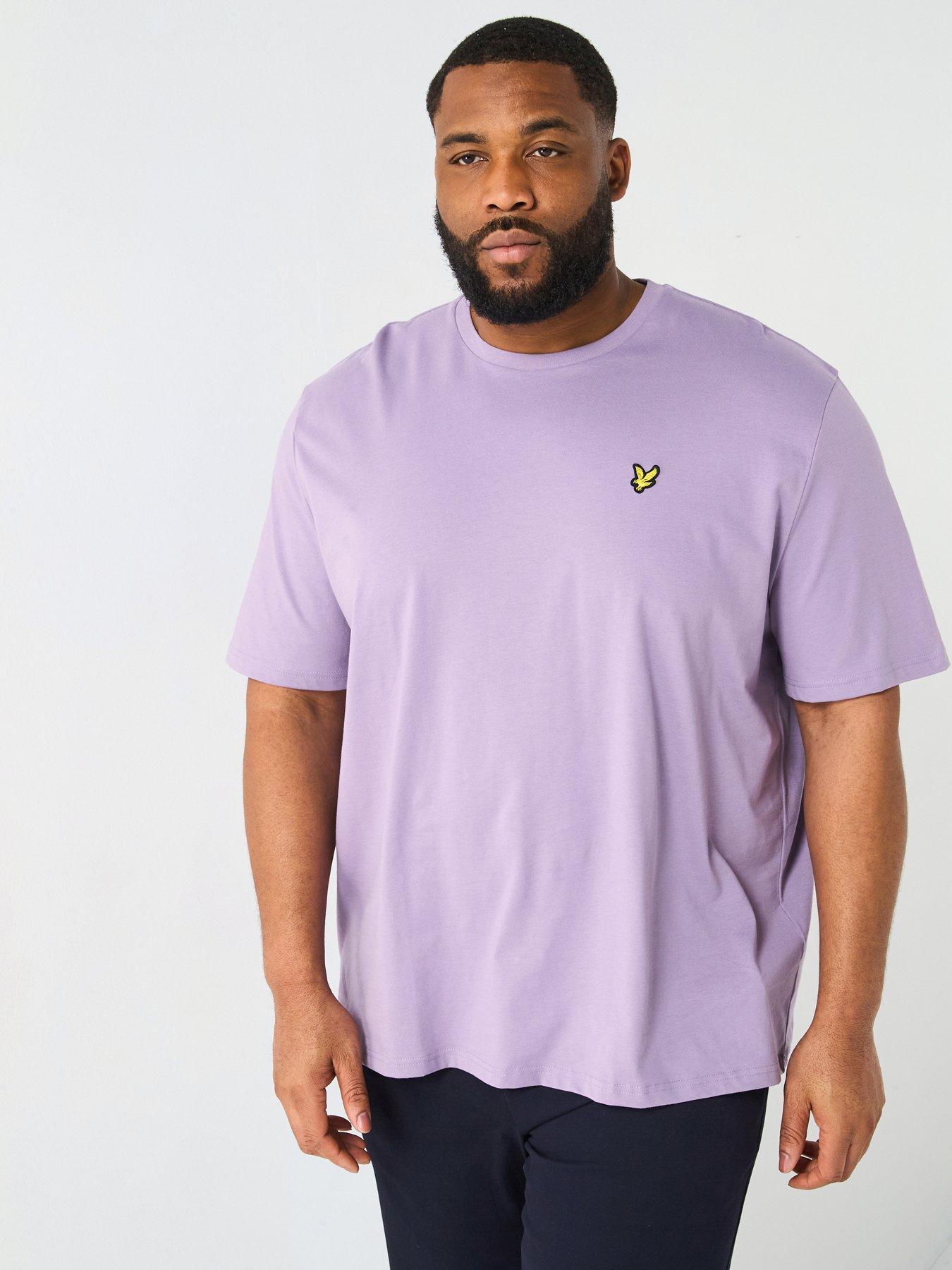 Image 1 of 5 of Lyle & Scott Big Tall Plain T-Shirt - Purple