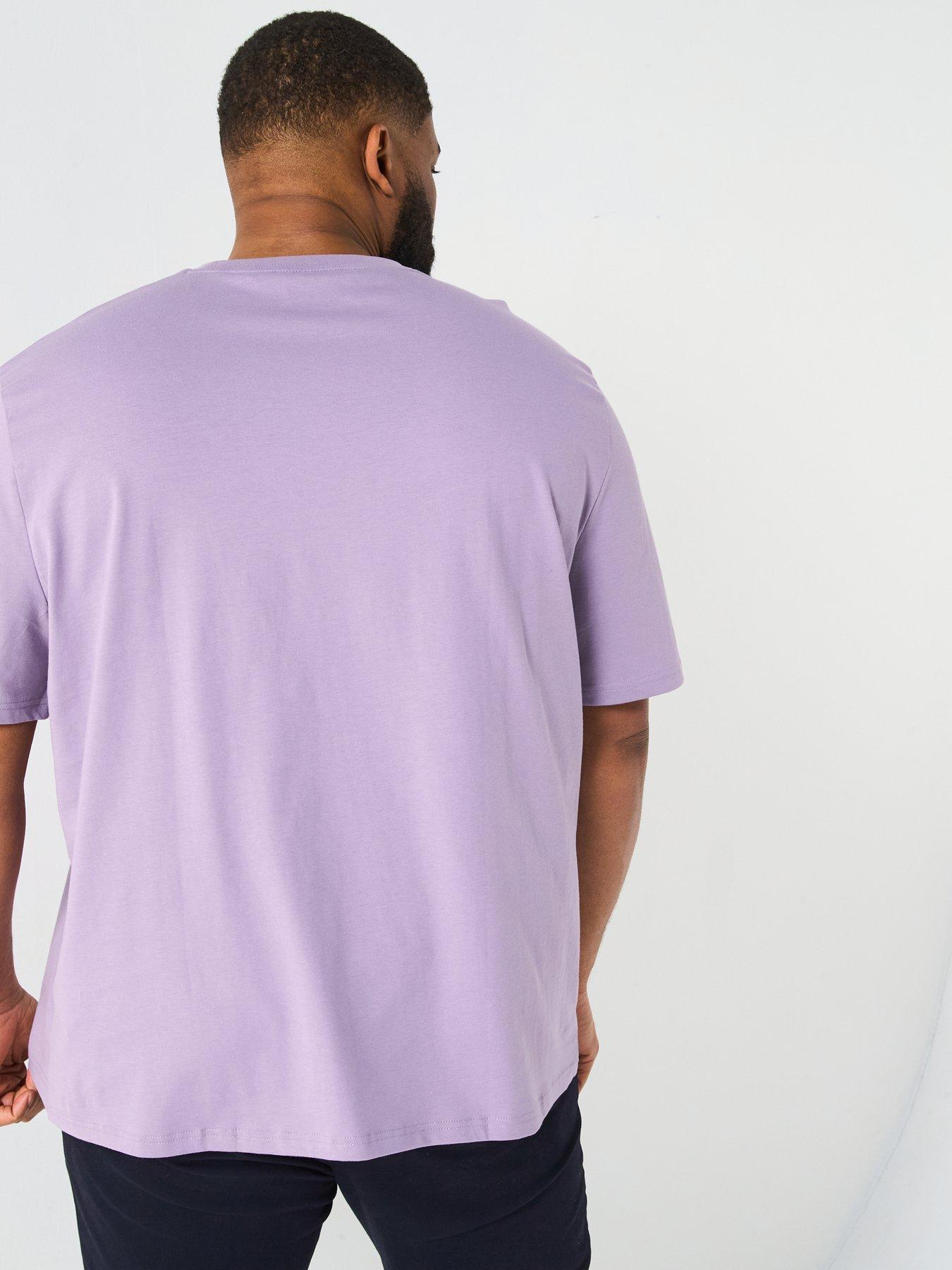 Image 2 of 5 of Lyle & Scott Big Tall Plain T-Shirt - Purple