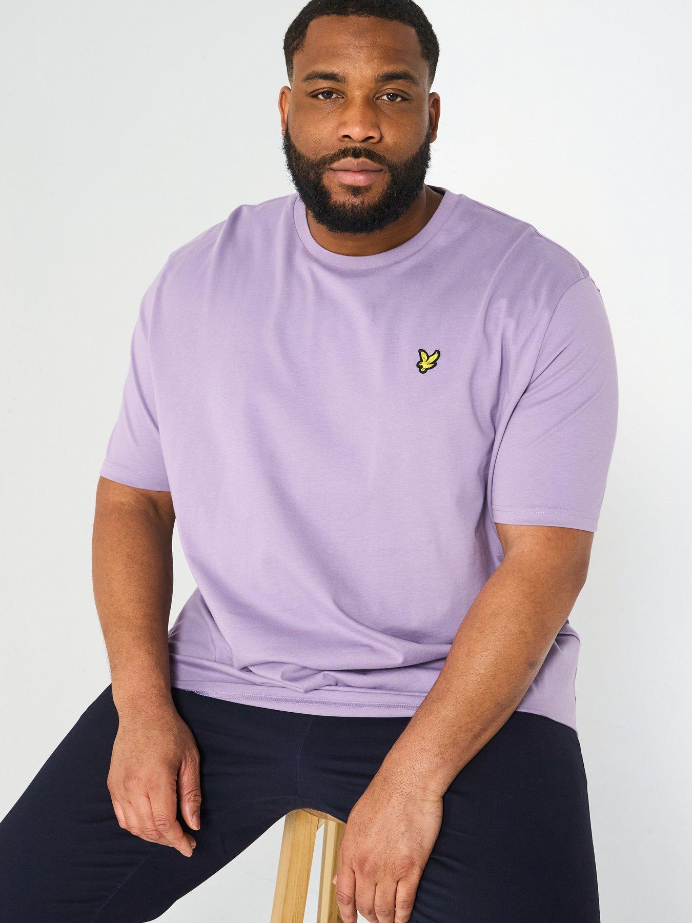 Image 4 of 5 of Lyle & Scott Big Tall Plain T-Shirt - Purple