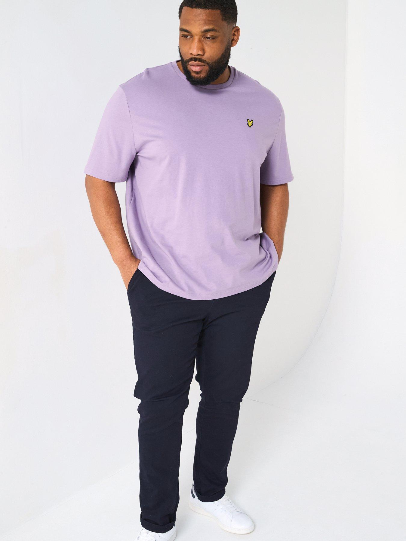 Image 5 of 5 of Lyle & Scott Big Tall Plain T-Shirt - Purple
