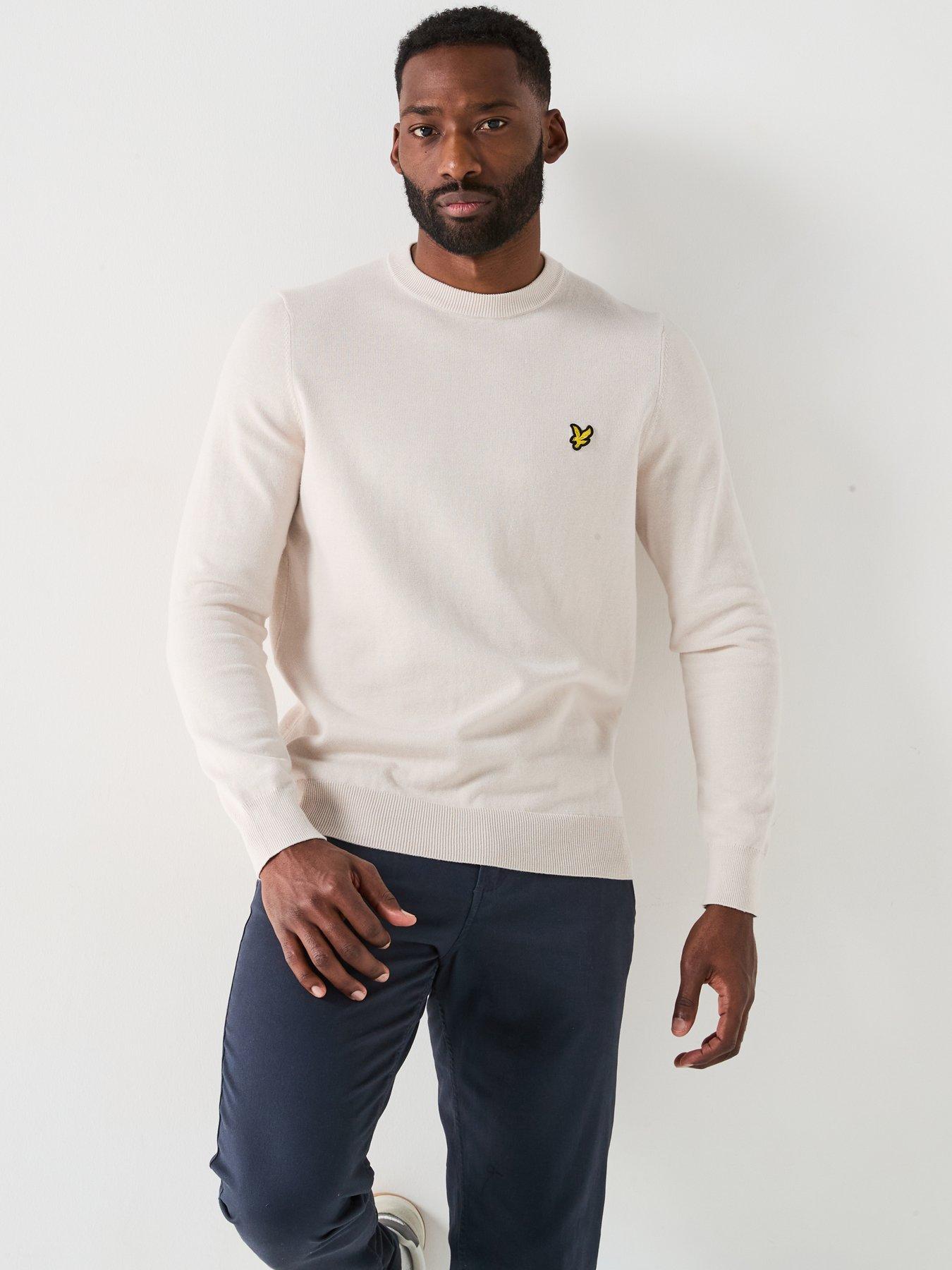 Image 5 of 5 of Lyle & Scott Cotton Crew Neck Knitted Jumper - Cream