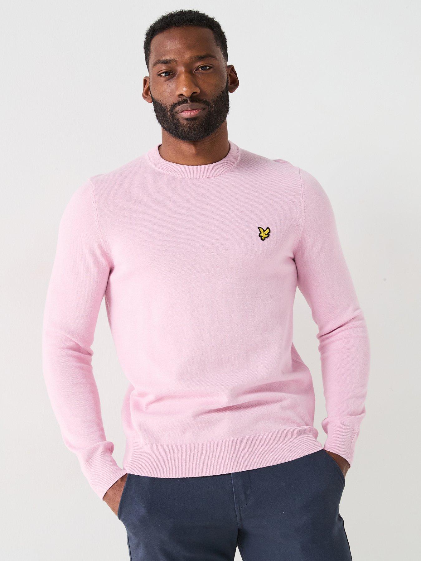 lyle-scott-cotton-crew-neck-knitted-jumper-pink