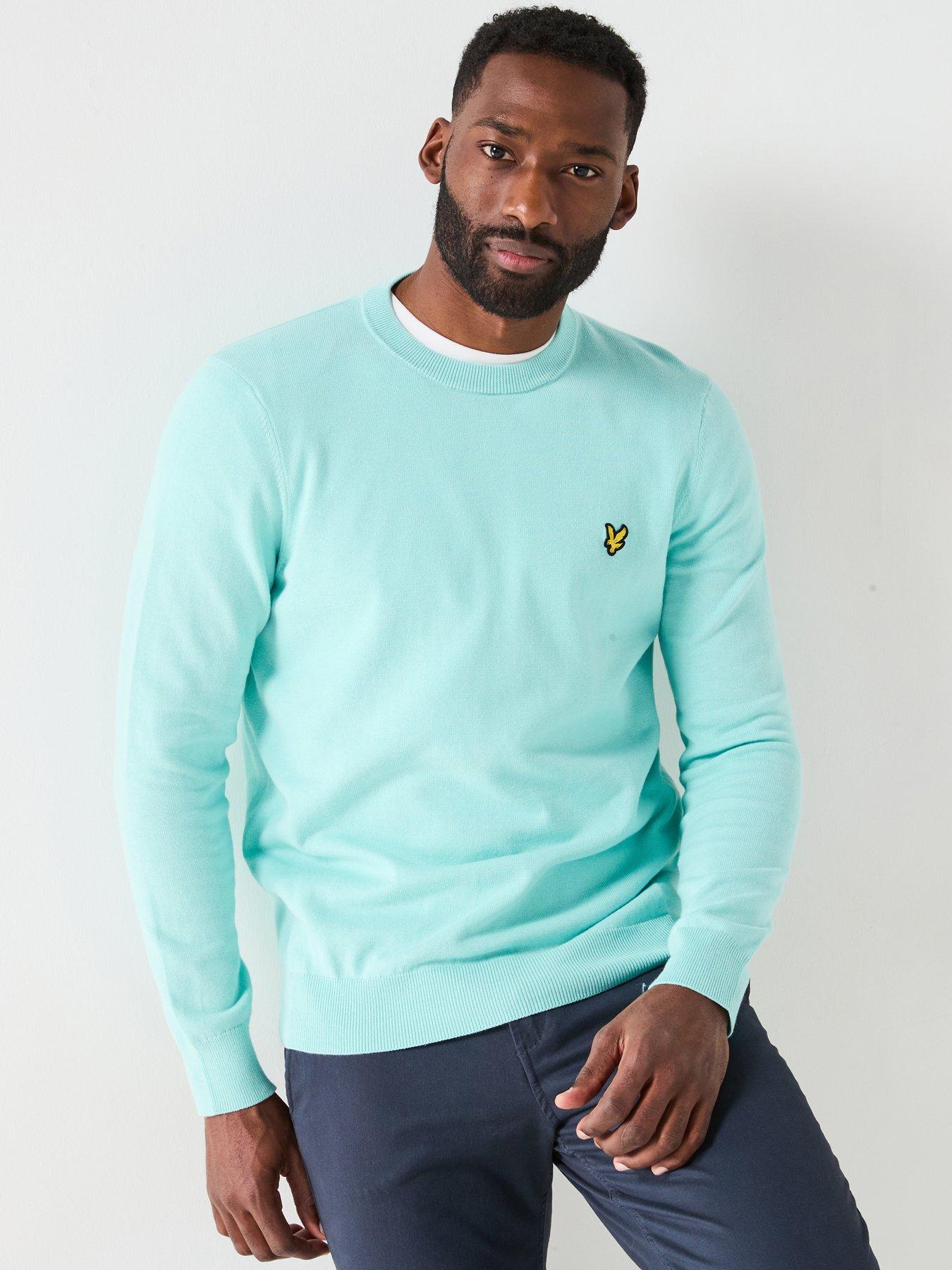 lyle-scott-cotton-crew-neck-knitted-jumper-blue