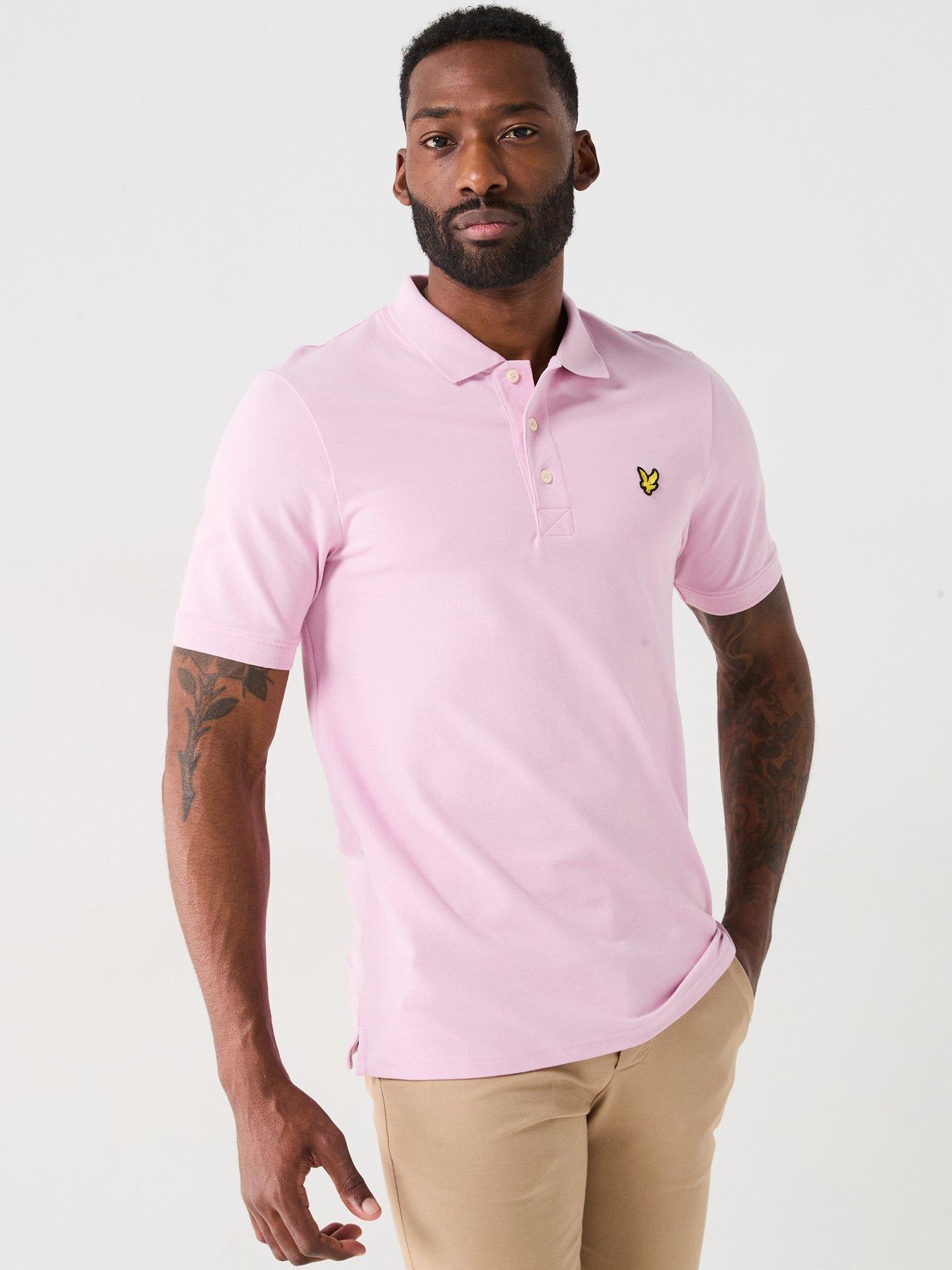 lyle-scott-plain-polo-shirt-pink