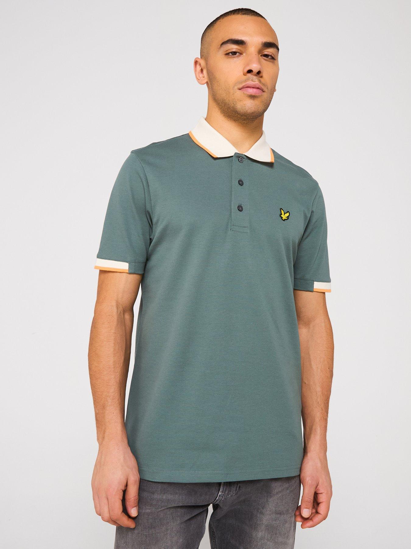 lyle-scott-half-tipped-polo-shirt-green