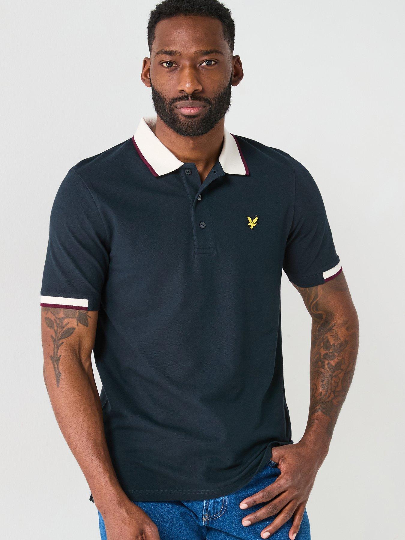 lyle-scott-half-tipped-polo-shirt-navy