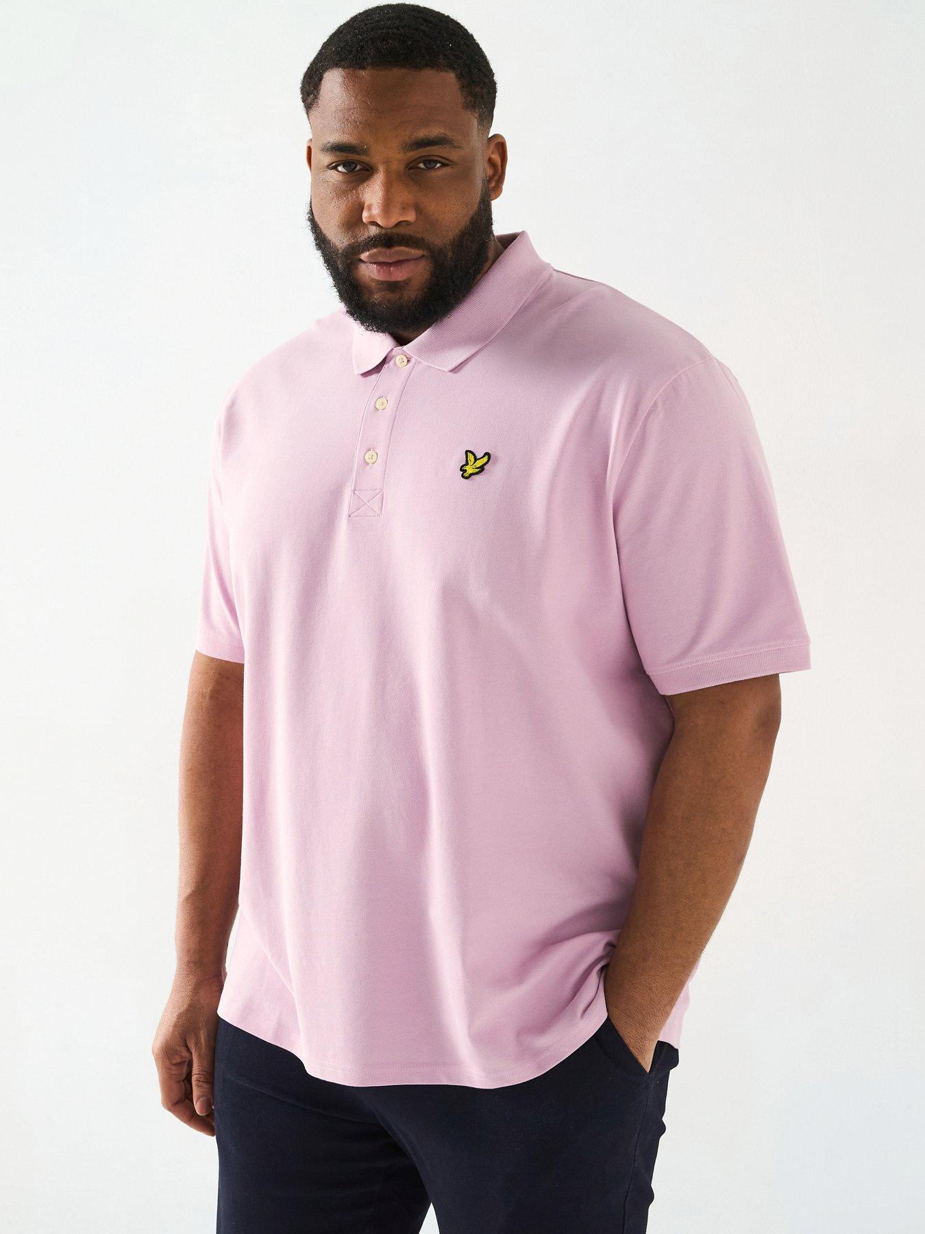 Lyle Scott Big Tall Plain Polo Shirt Pink Very Ireland