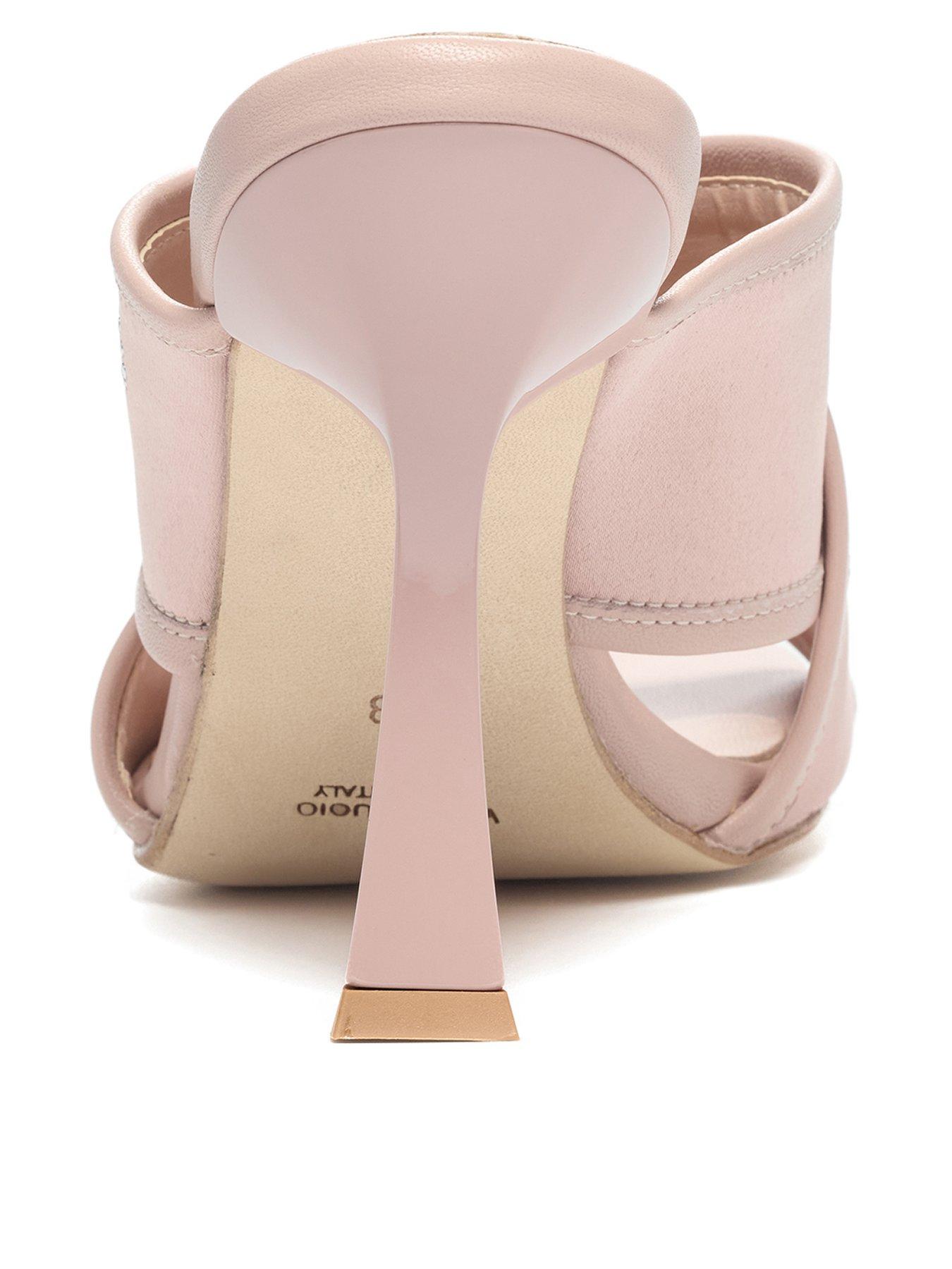 Image 3 of 7 of Valentino Dress Heeled Sandal - Nude