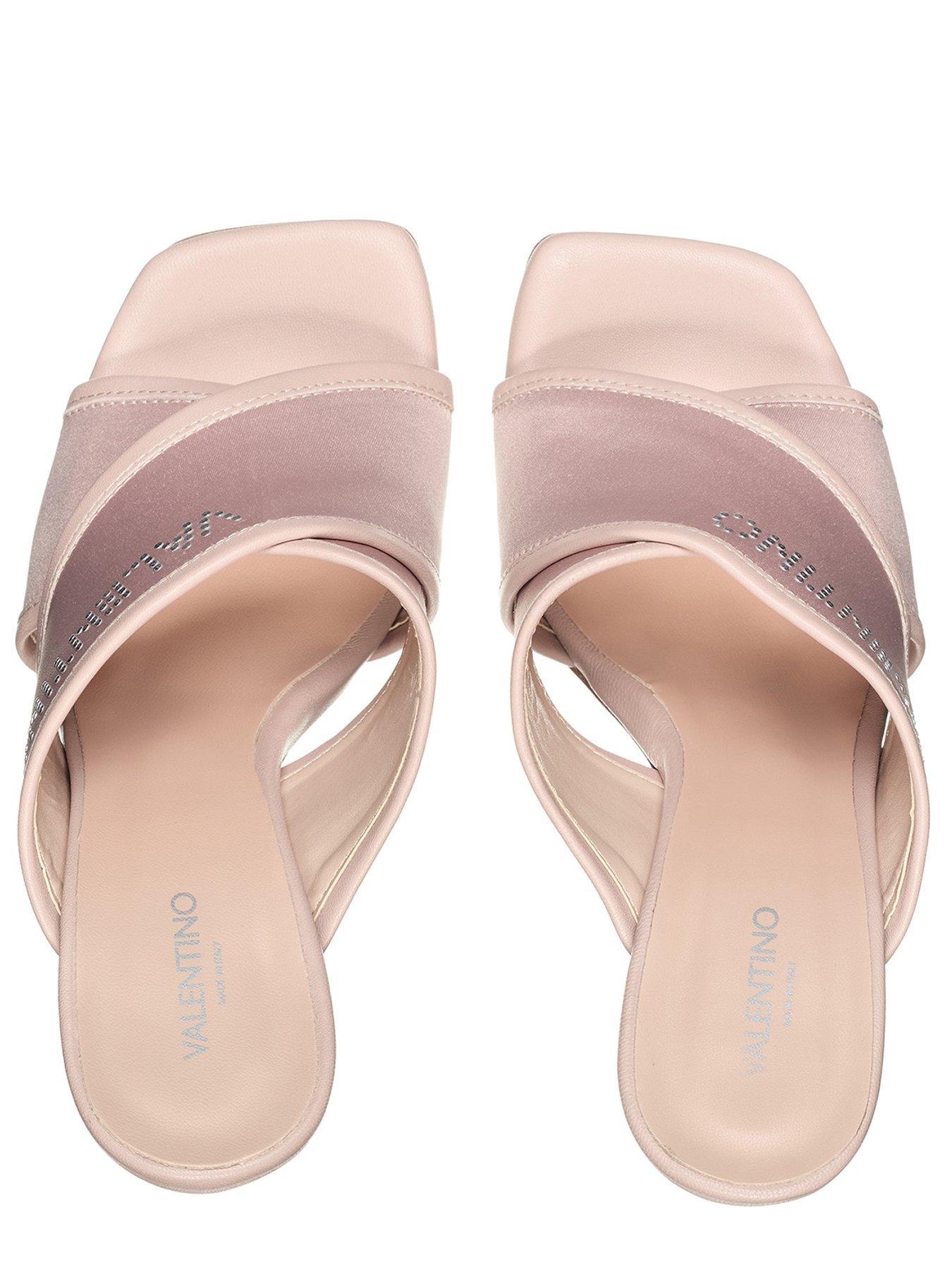Image 4 of 7 of Valentino Dress Heeled Sandal - Nude