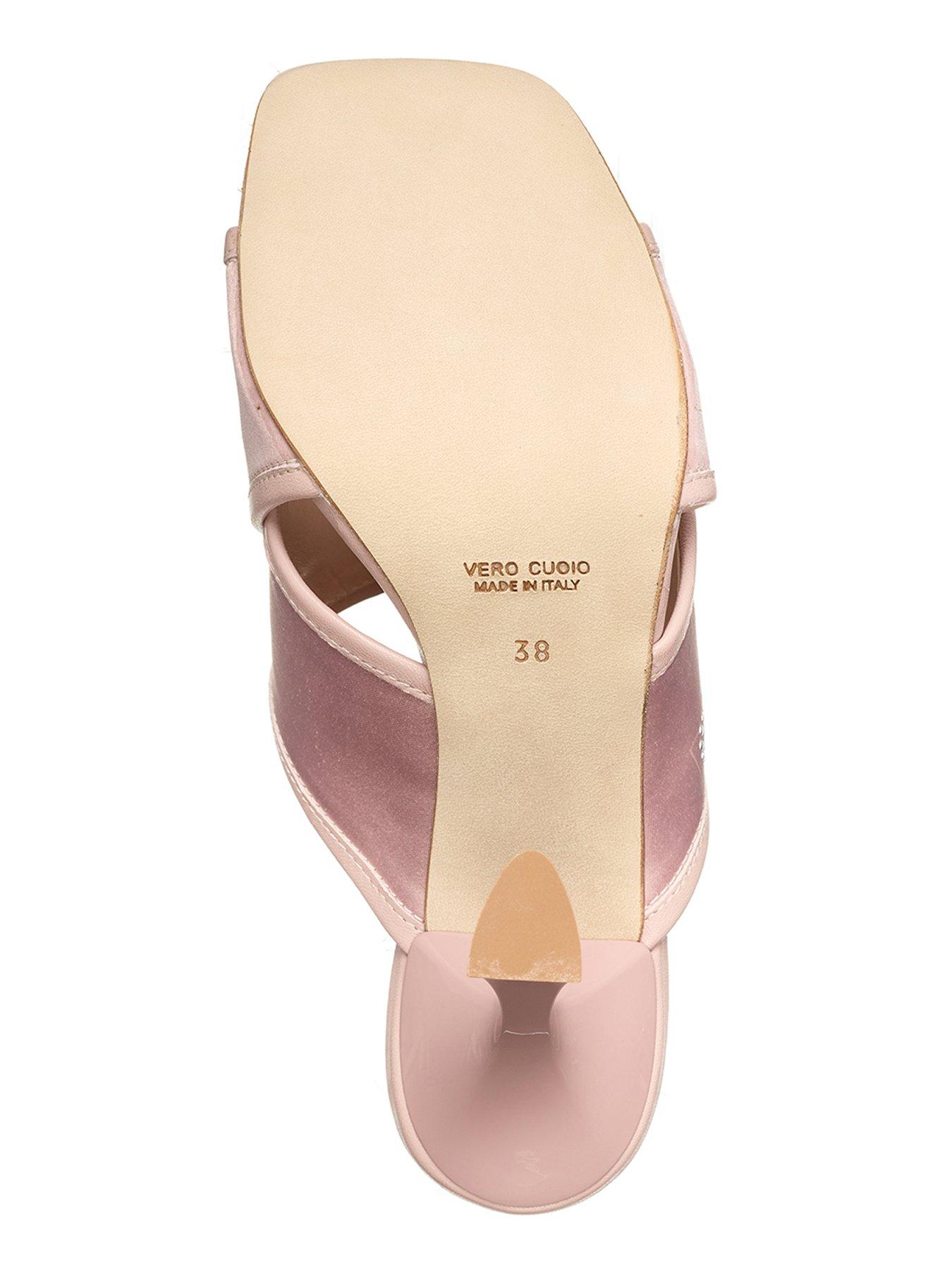 Image 5 of 7 of Valentino Dress Heeled Sandal - Nude