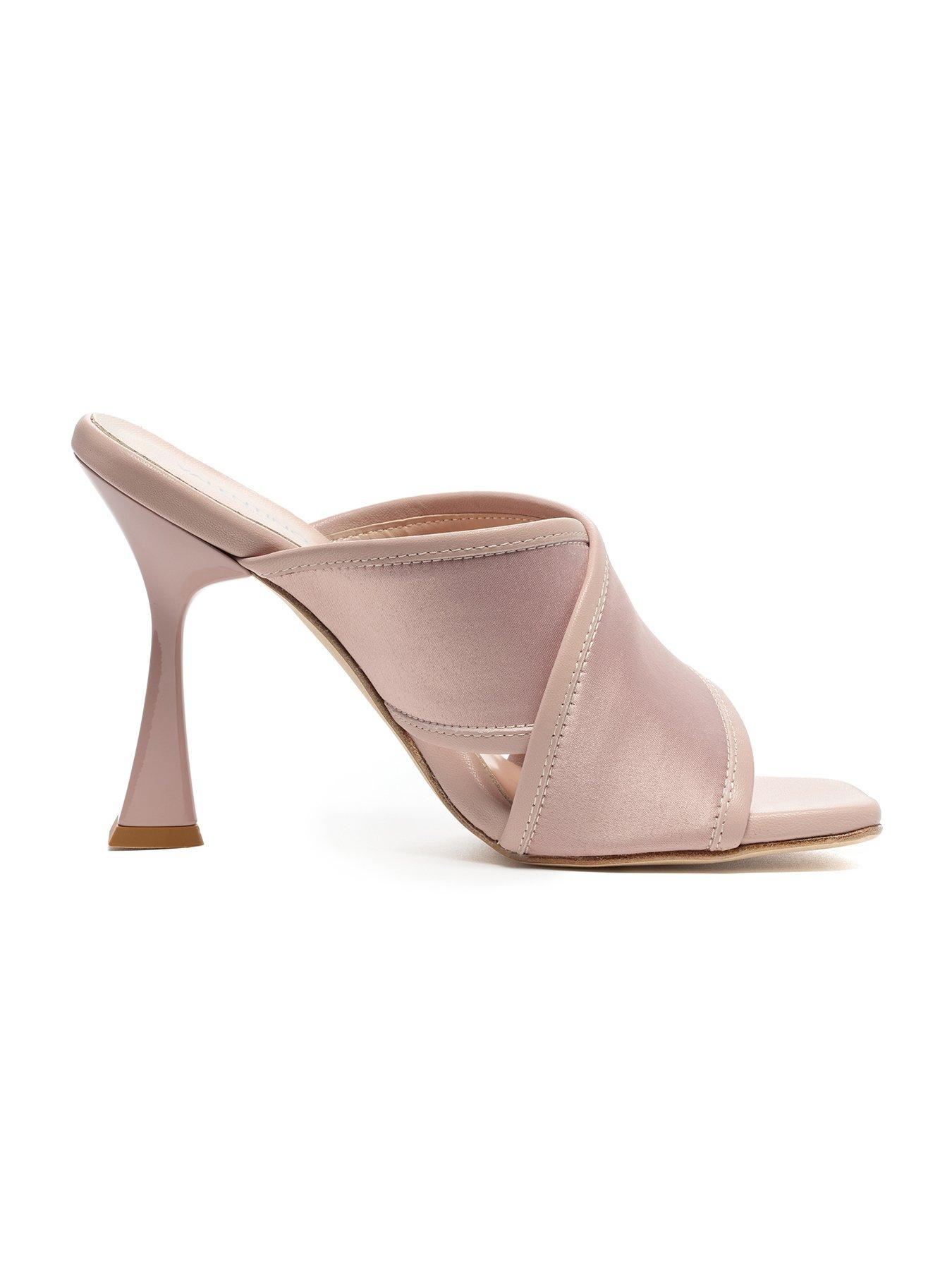 Image 7 of 7 of Valentino Dress Heeled Sandal - Nude