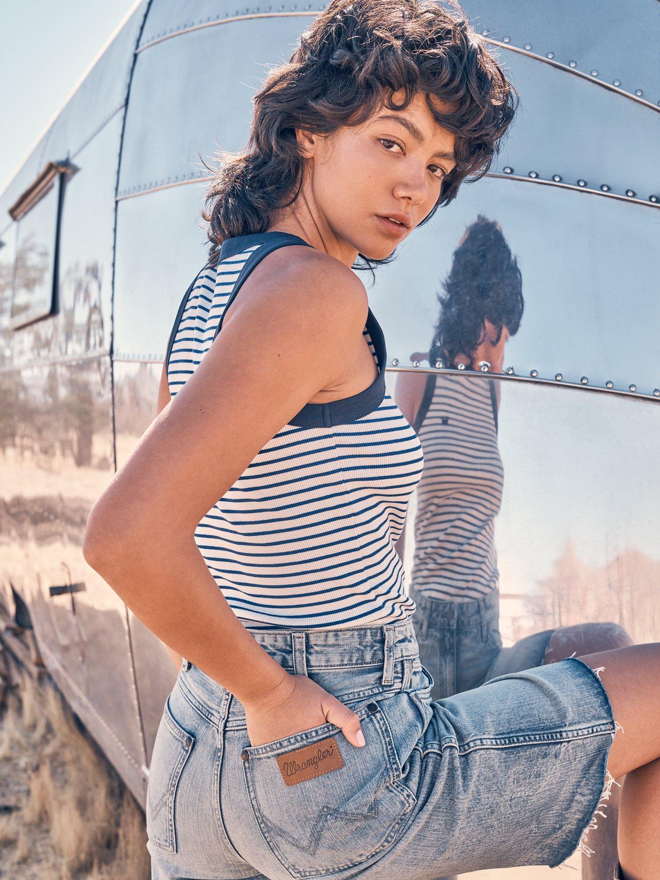 Image of Wrangler Ringer Tank- Blue