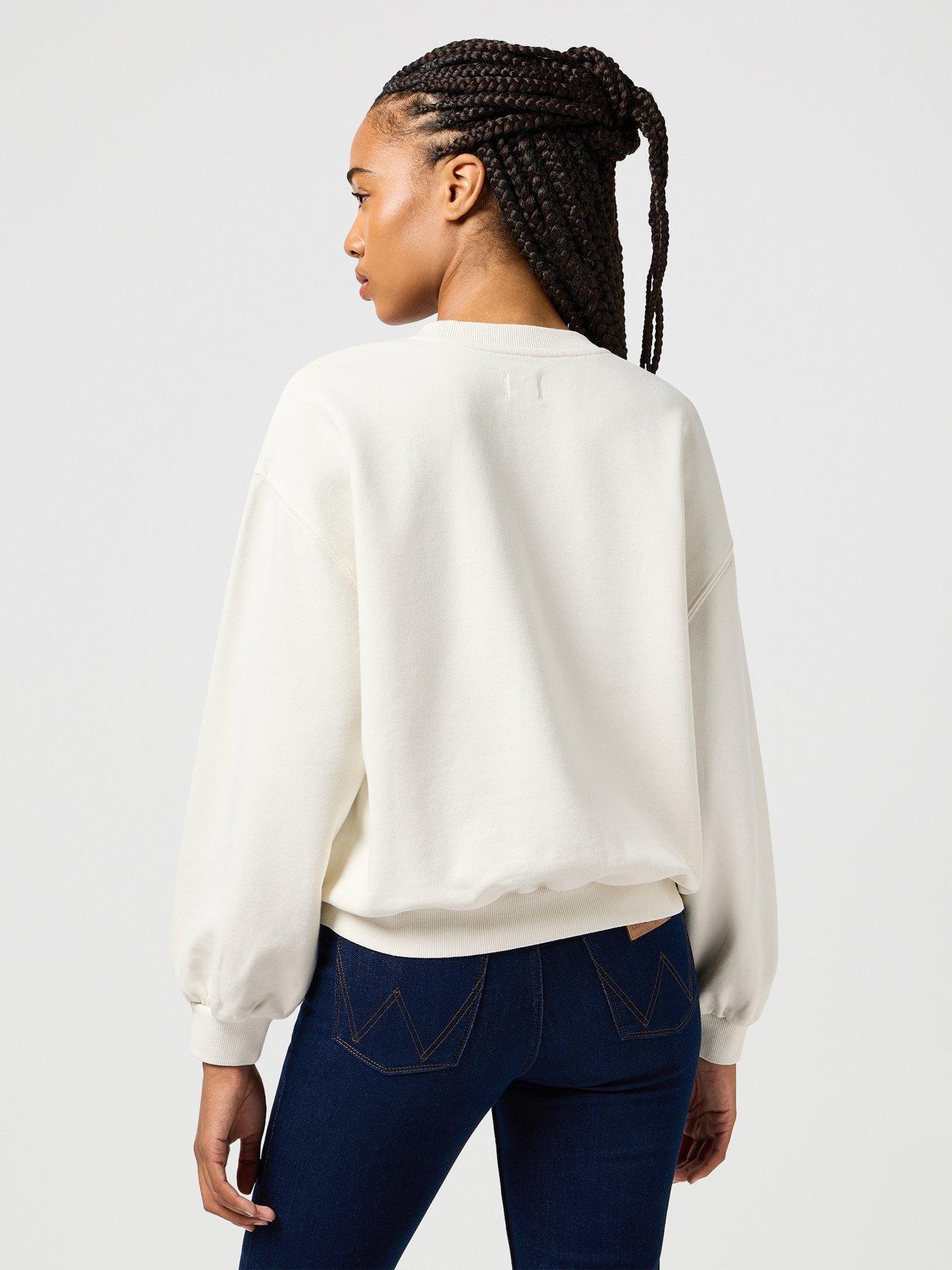 Image 2 of 6 of Wrangler Oversized Sweat- White