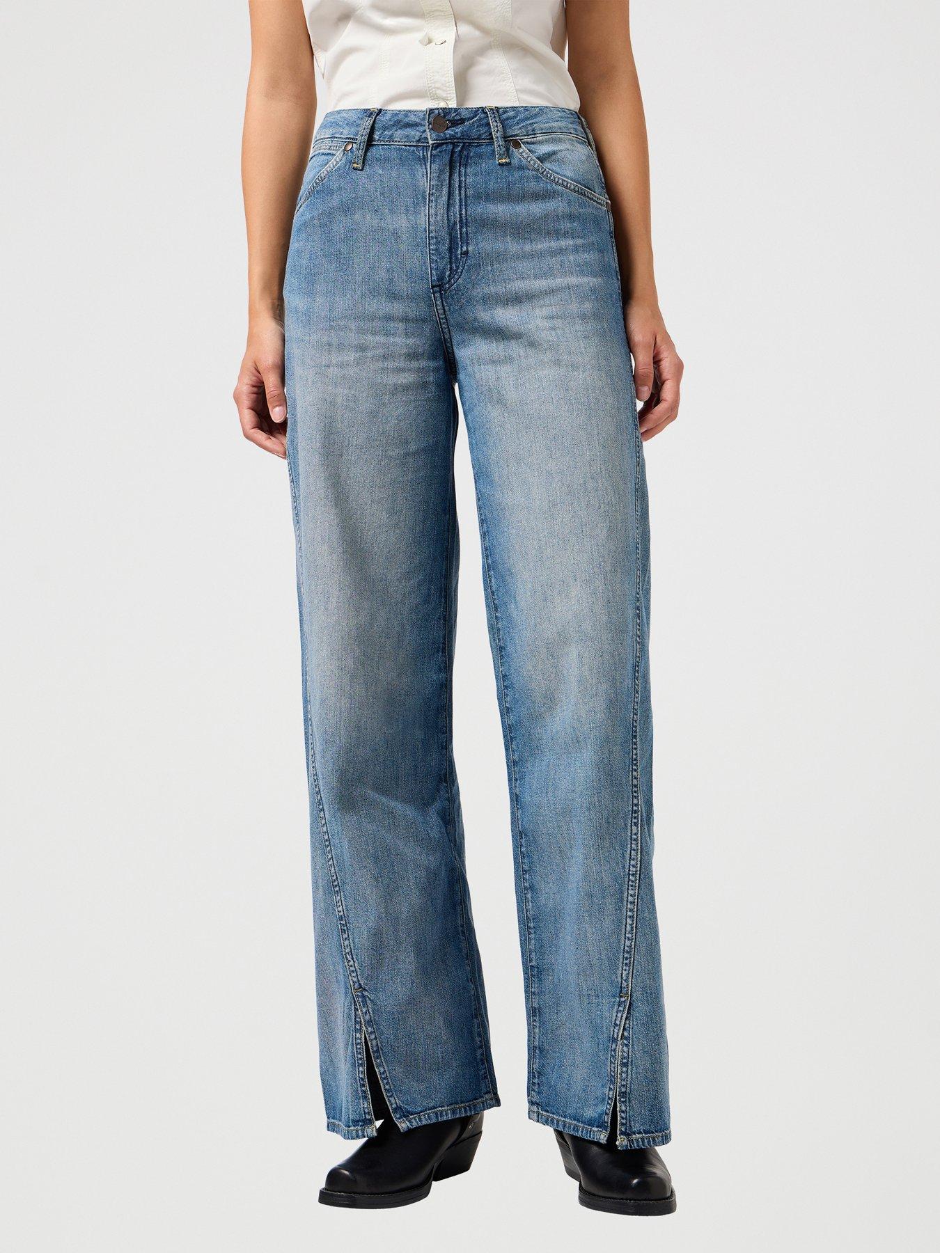 Image 1 of 5 of Wrangler Loose Straight Leg Jean - Mid Wash
