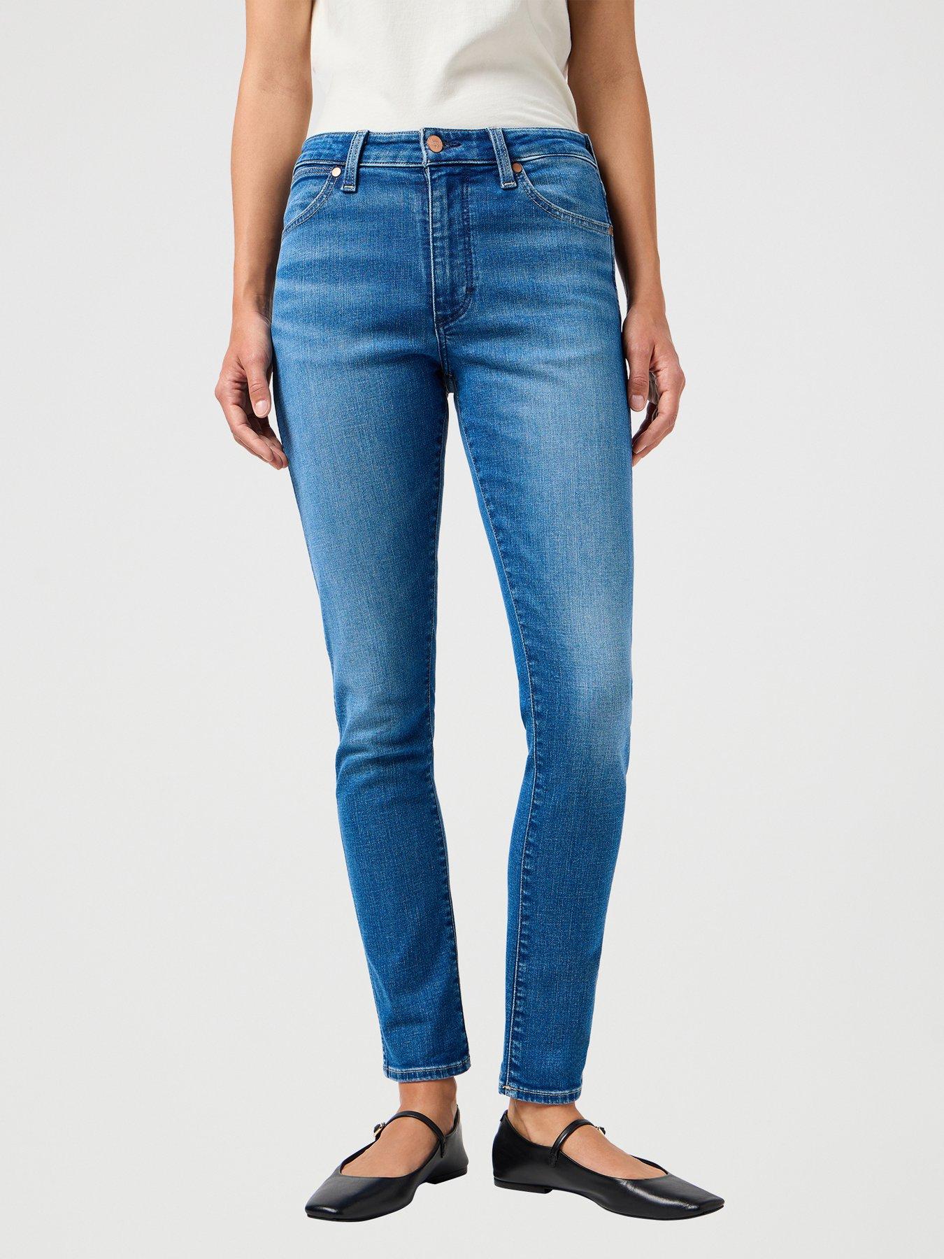 Image 1 of 5 of Wrangler Skinny Jeans - Blue