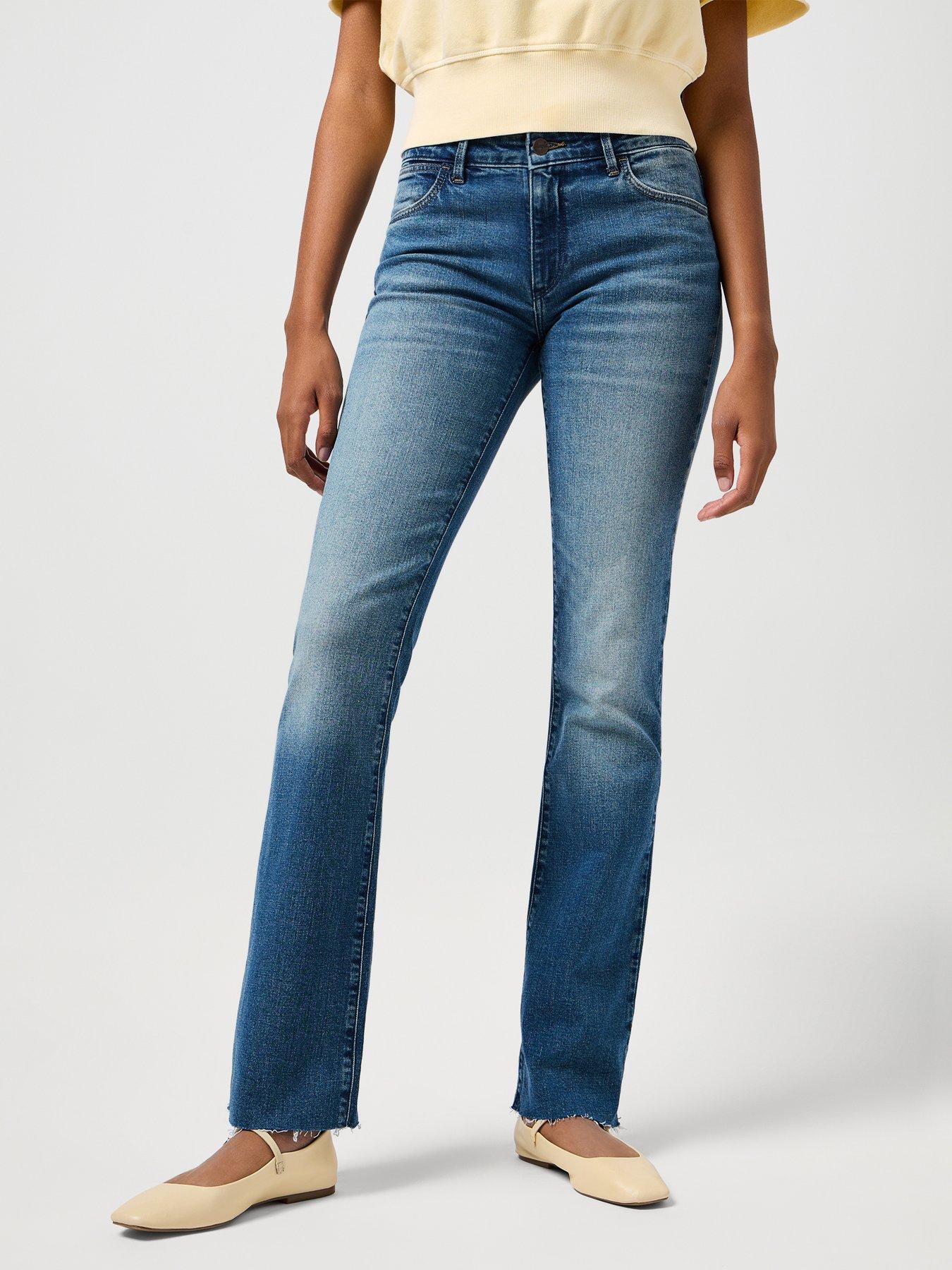 Image 1 of 5 of Wrangler Bootcut Jeans - Blue