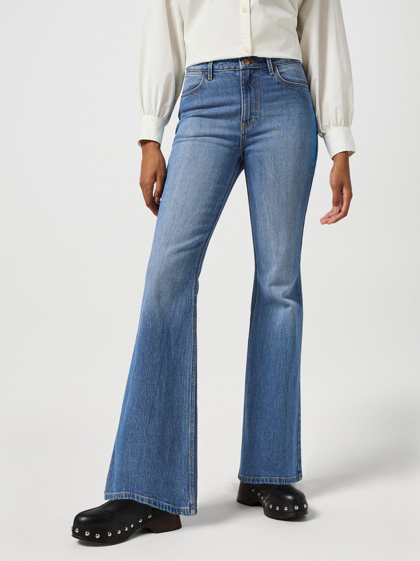 Image of Wrangler Fierce Flare Jeans - Blue