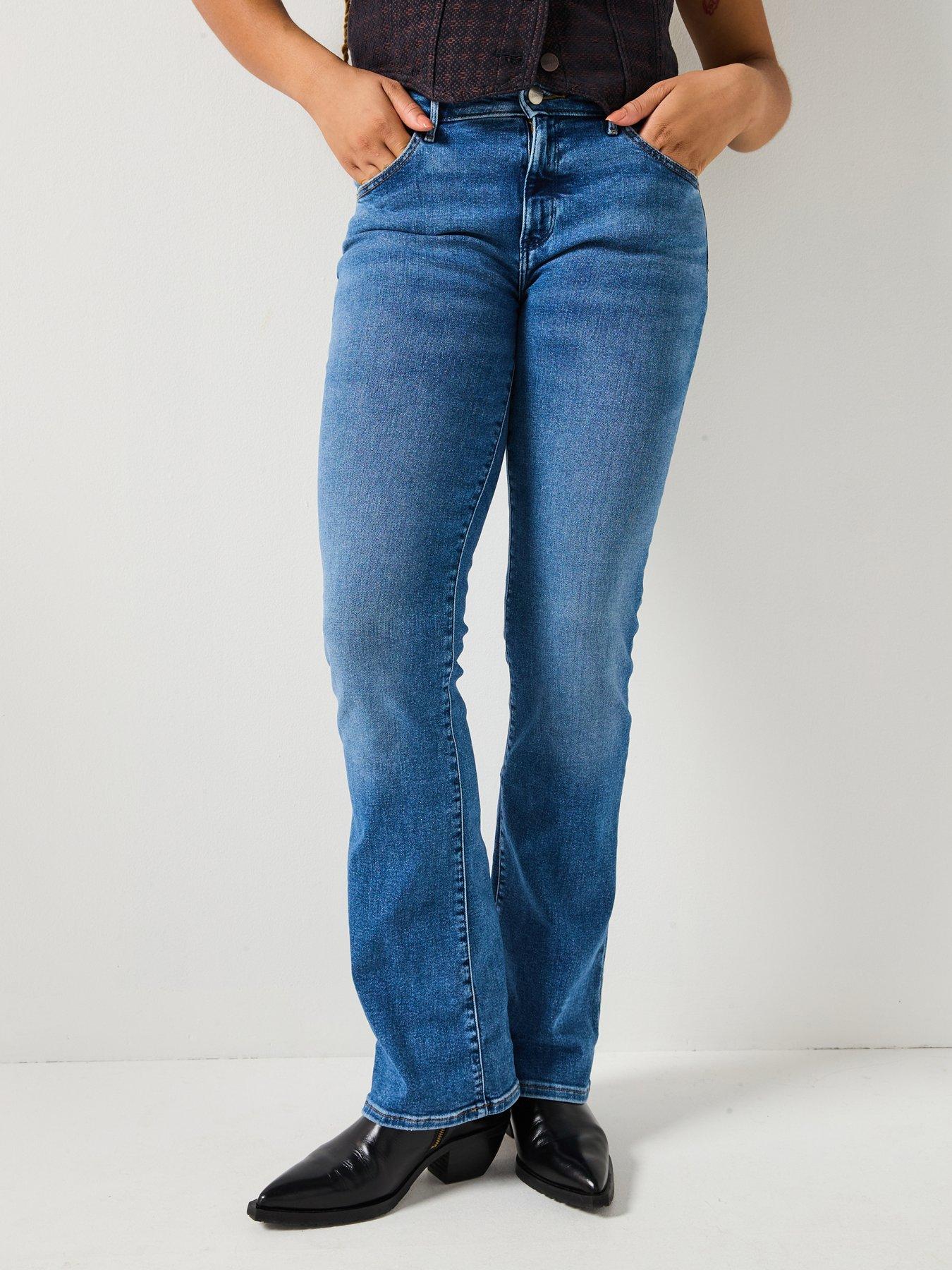 Image 1 of 6 of Wrangler Bootcut Jeans - Blue