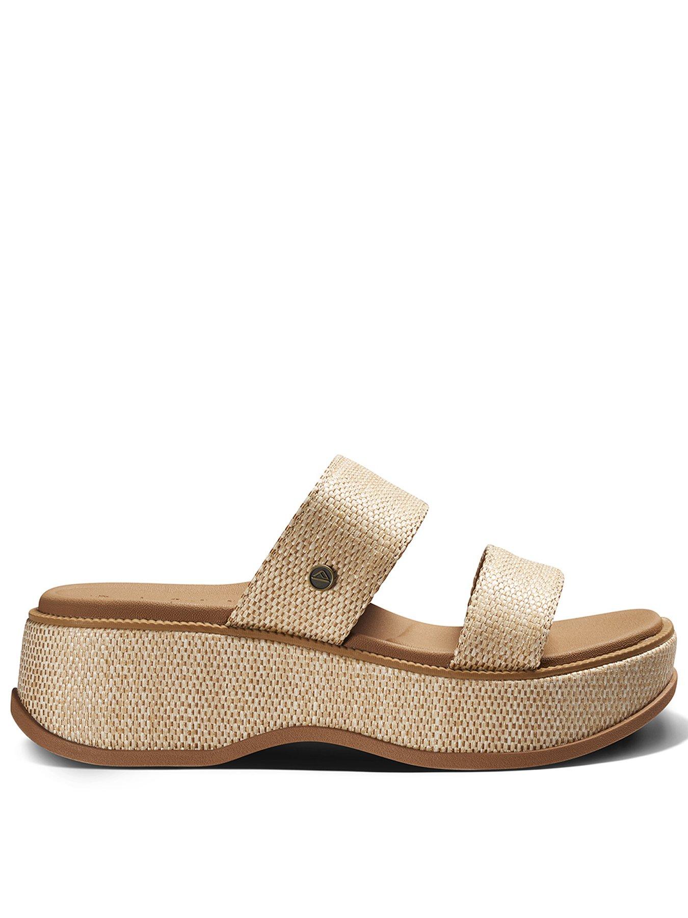 Reef Lofty Lux Woven Wedge Sandal - Brown