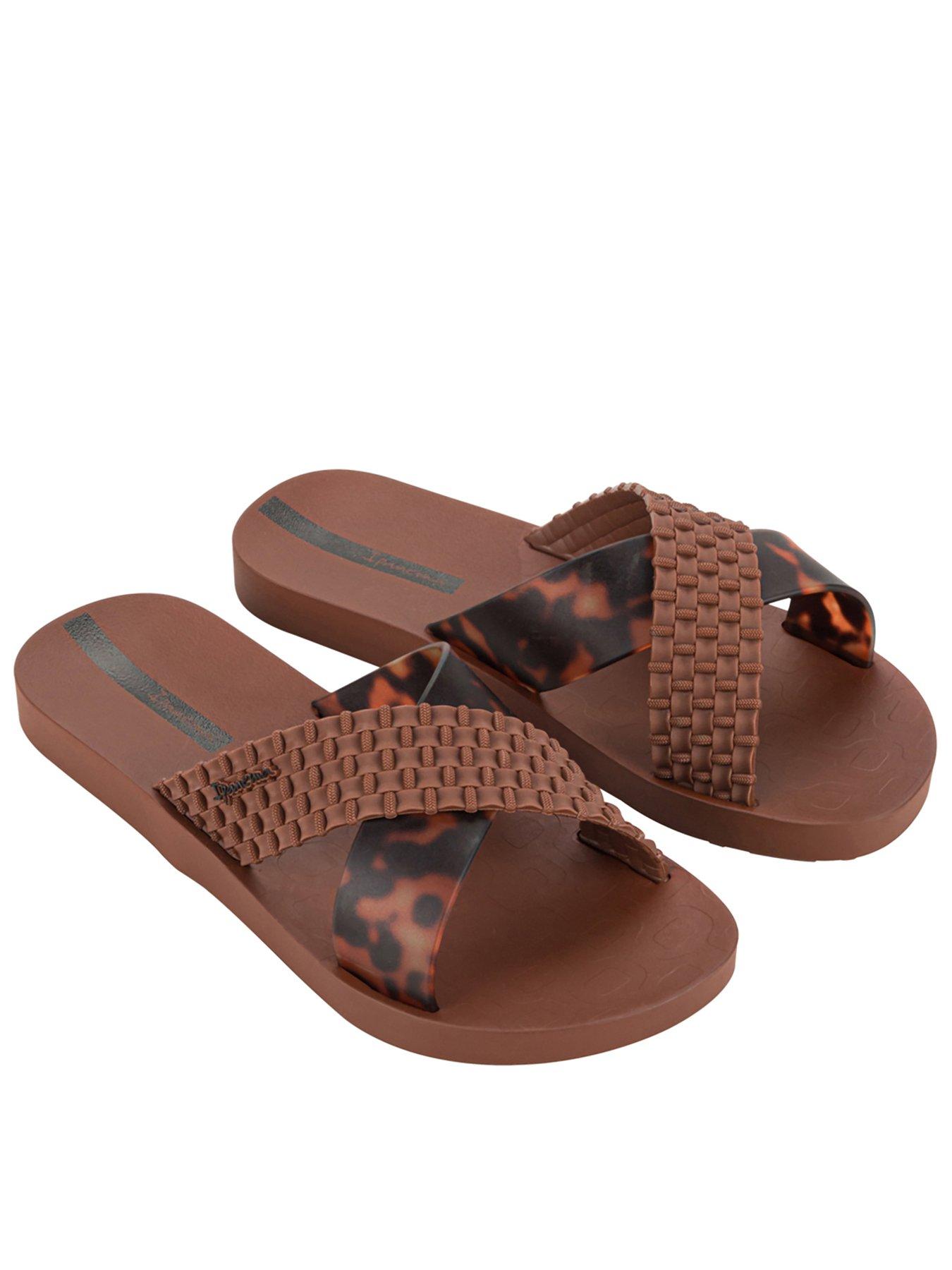 Ipanema Crossover Tortoise Shell Print Slide - Brown