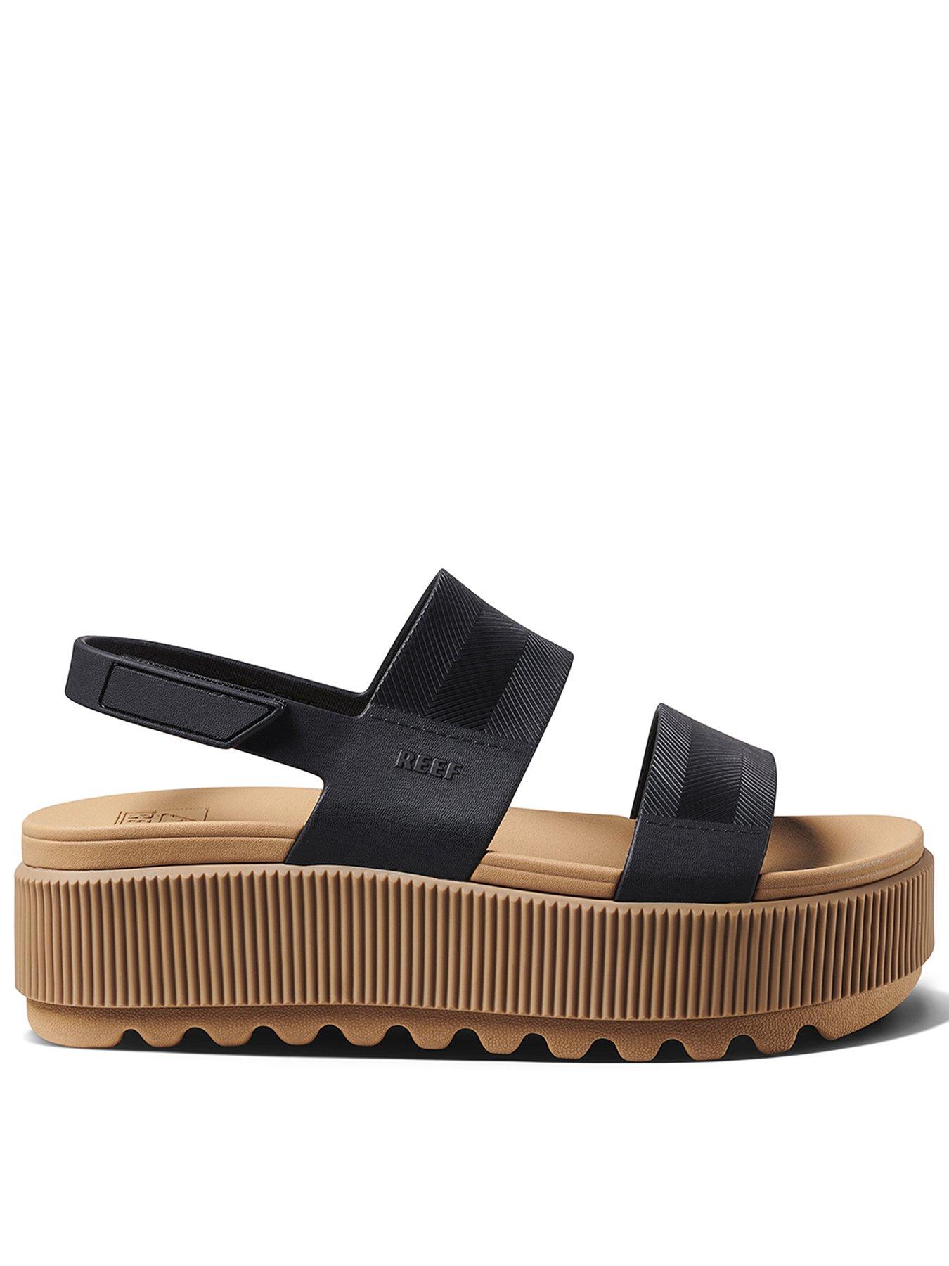 Image 1 of 6 of Reef Water Vista Higher Sandals - Black