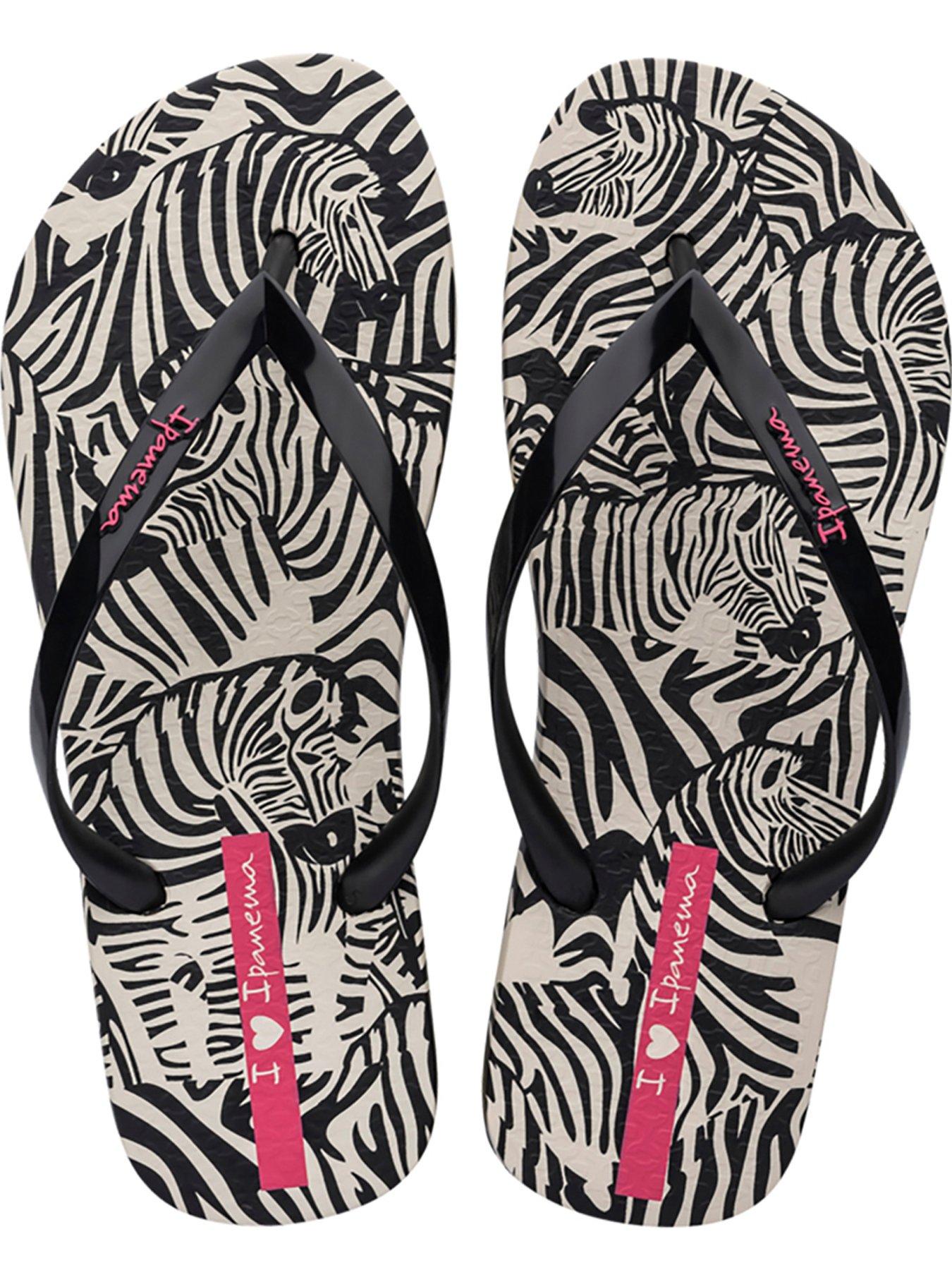 Image 2 of 2 of Ipanema Zebra Print Flip-flop - Beige