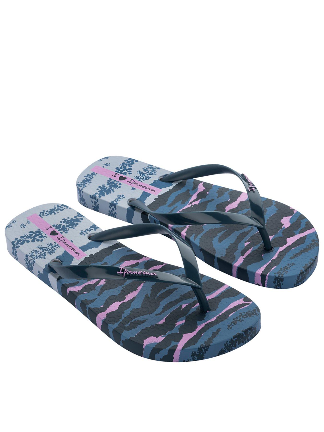 Ipanema Animal Print Flip-flop - Blue