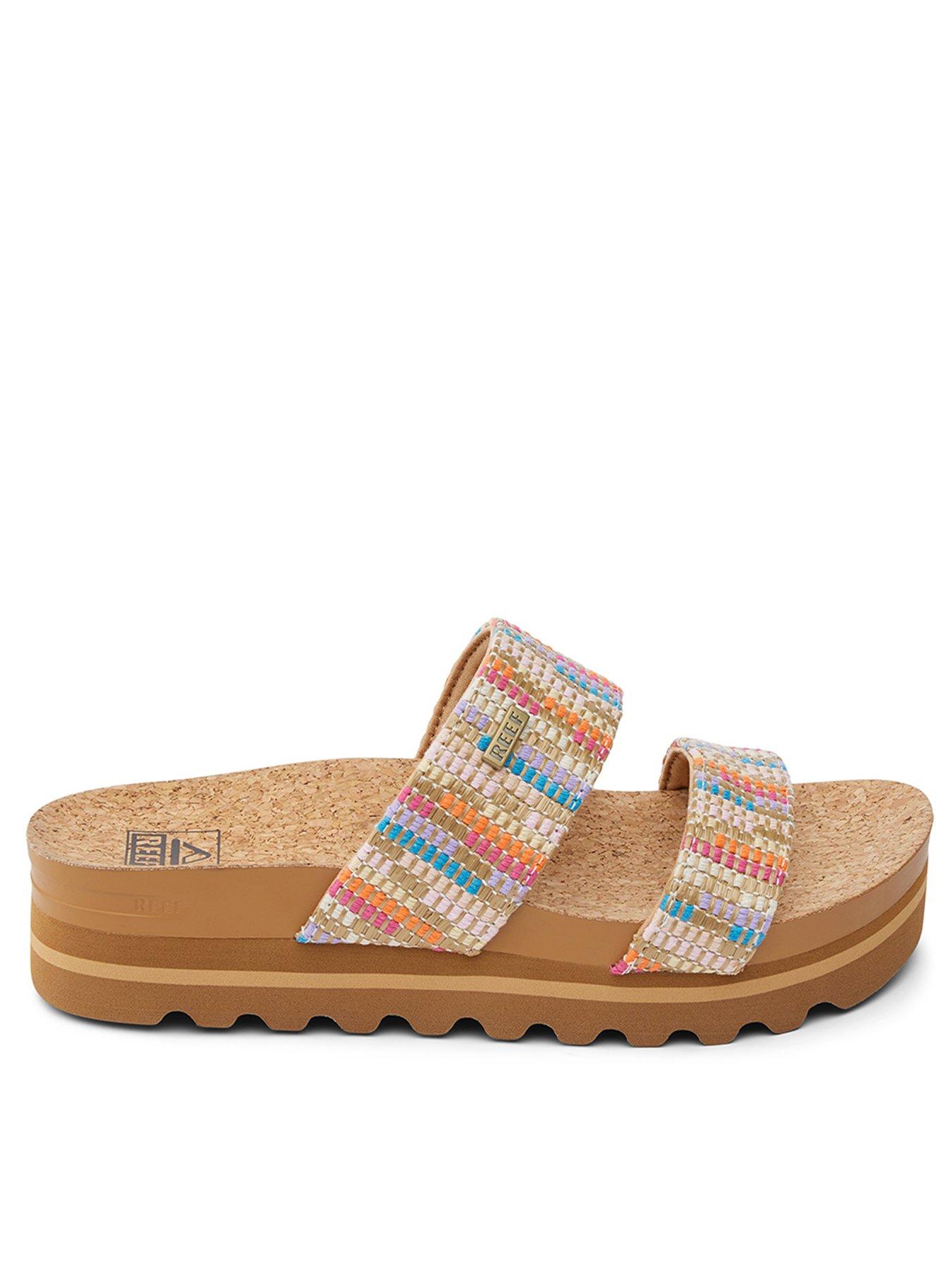Image 1 of 7 of Reef Cushion Vista Wedge Sandal - Multi