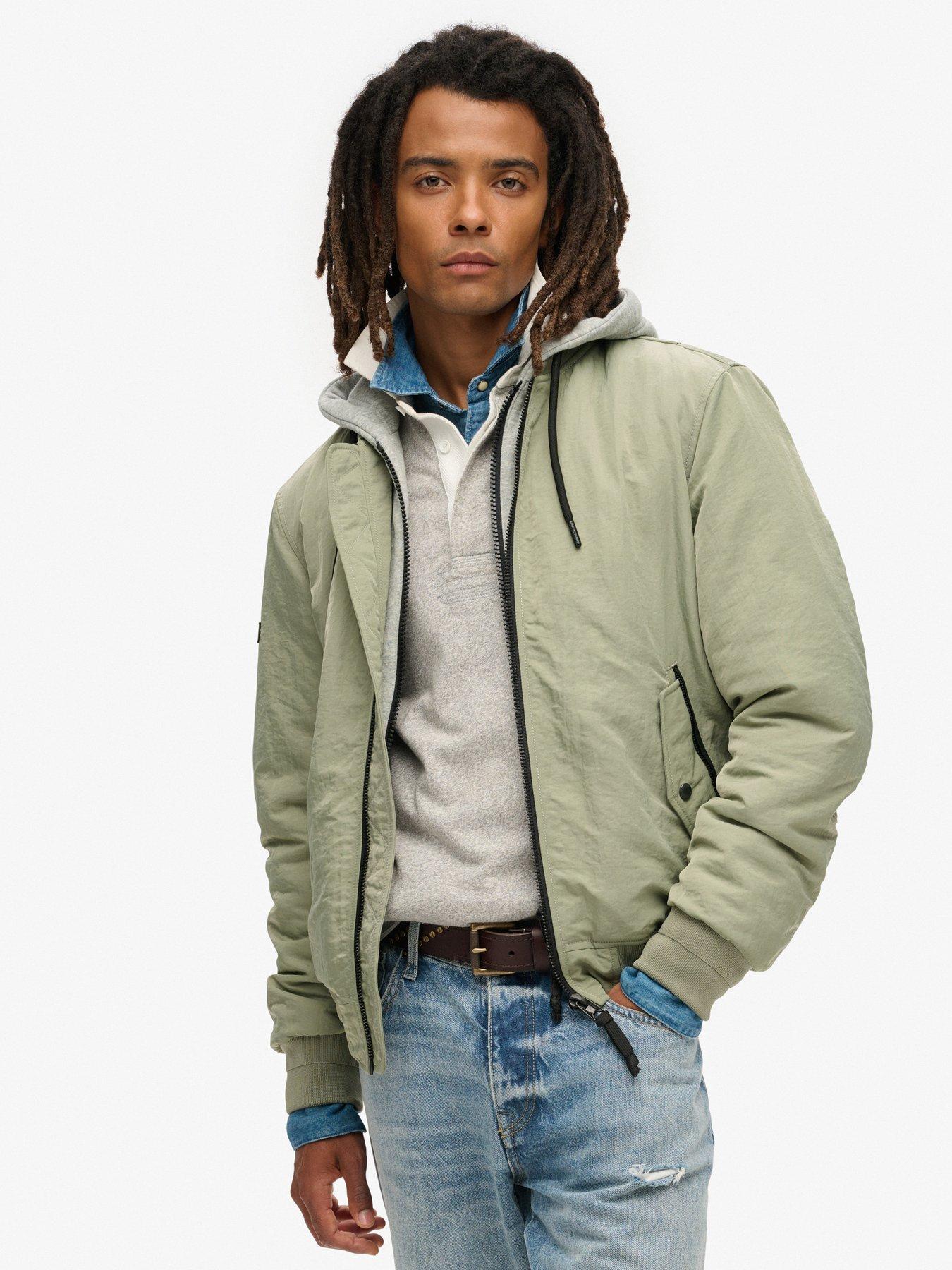 Image 1 of 5 of Superdry Military Hooded Jacket - Green